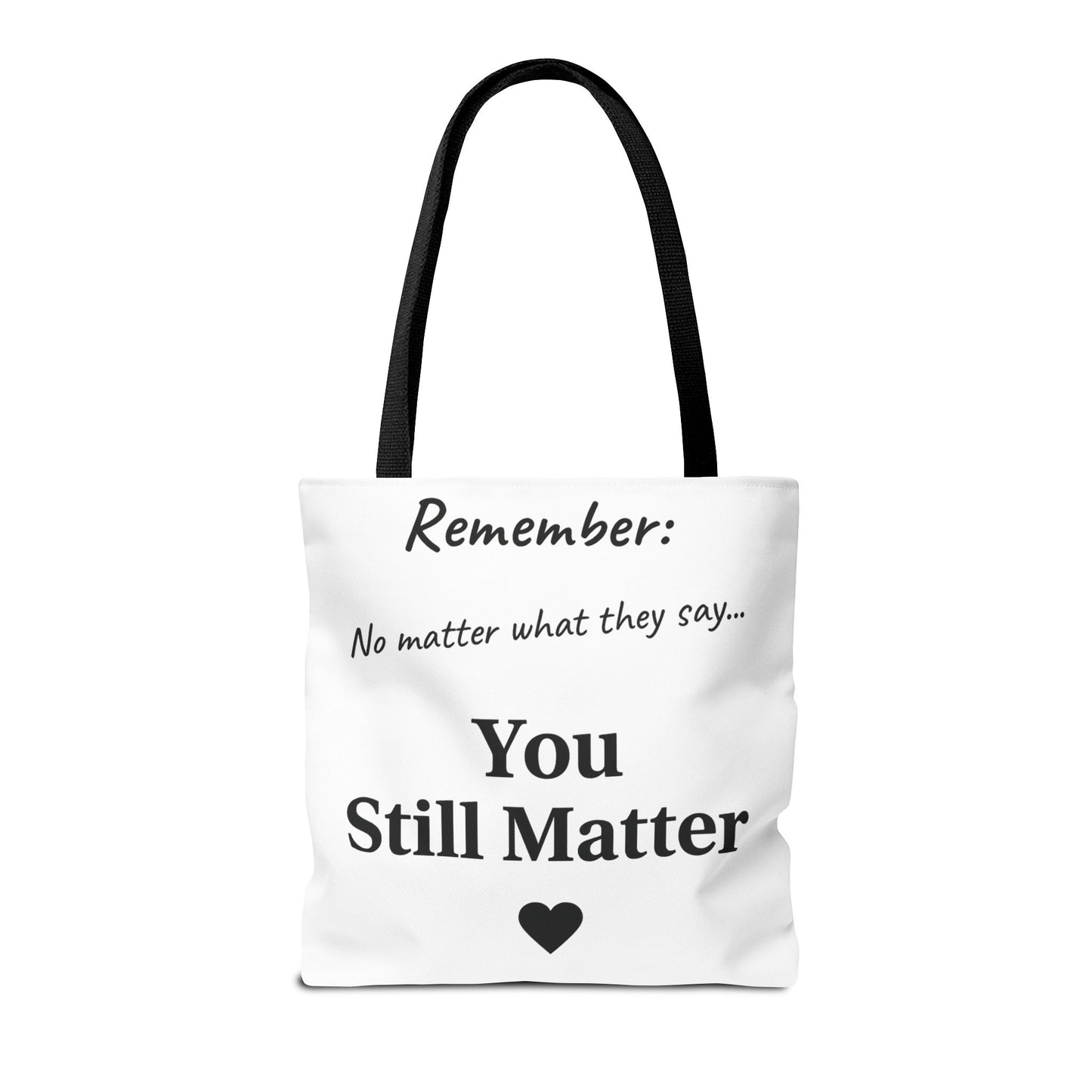 Empowering Tote Bag - You Matter, Motivational Gift, Inspirational Purse, Affirmation Bag, Unique Everyday Carry