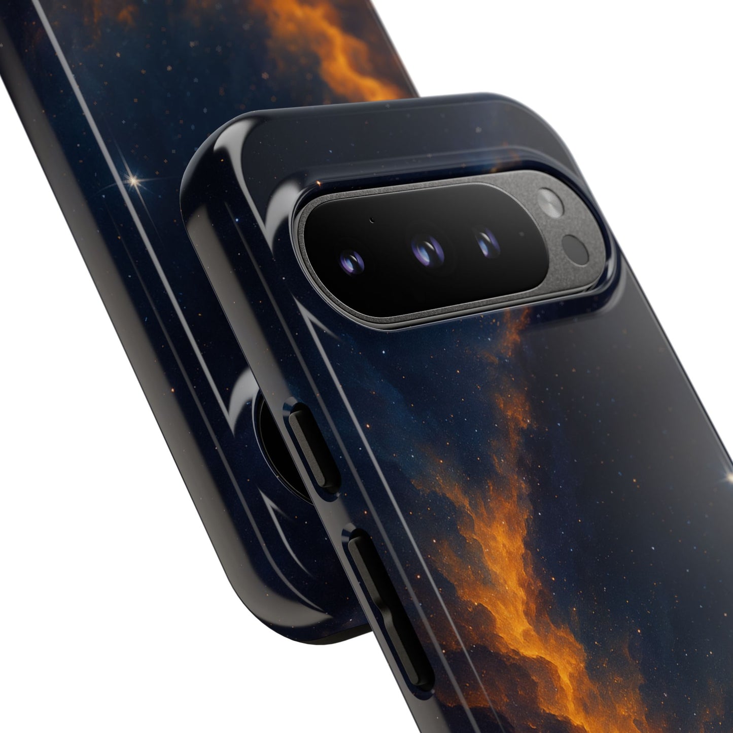 Stellar Flame – Cosmic Nebula Art Phone Case