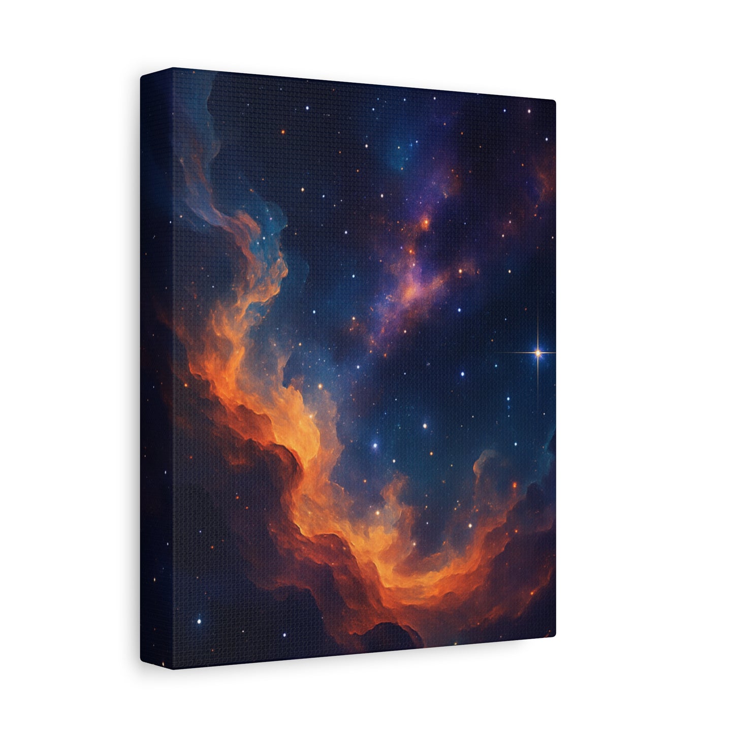 Stellar Flame – Nebula Canvas Art
