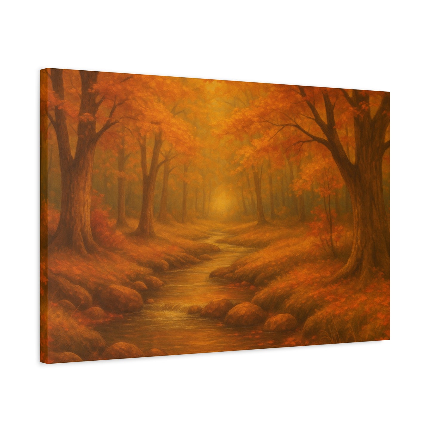 Autumn Landscape Canvas Print, Cozy Home Decor, Fall Wall Art, Nature Inspired Gift, Thanksgiving Decoration
