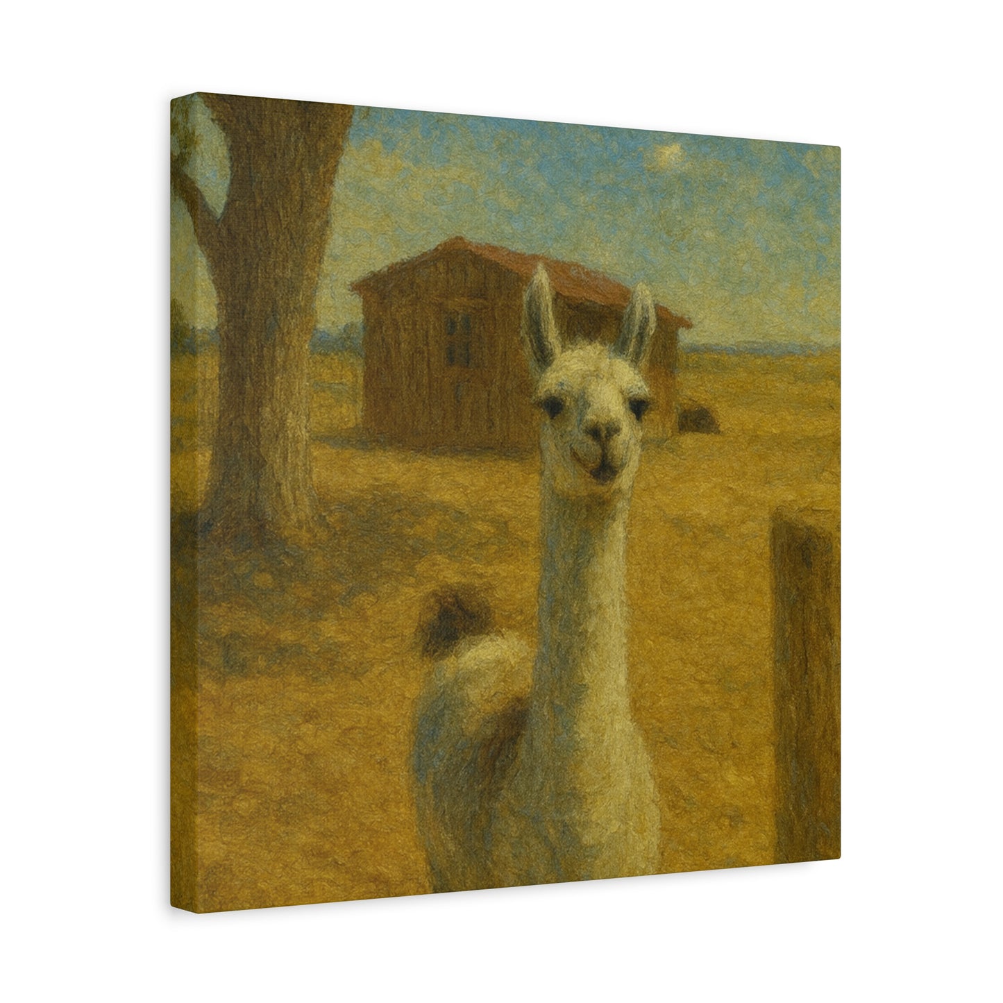Llama Artwork Canvas Print, Unique Home Decor, Wall Art for Animal Lovers, Canvas Wall Art, Gift for Nature Enthusiasts