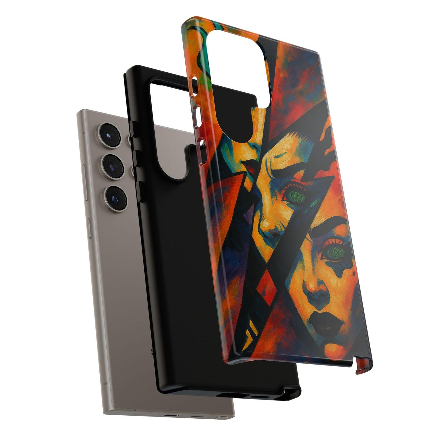 Vibrant Phone Case with Edgy Art, Tough Cases for Trendsetters, Unique Gift for Art Lovers, Colorful Phone Accessory, Protection and Style