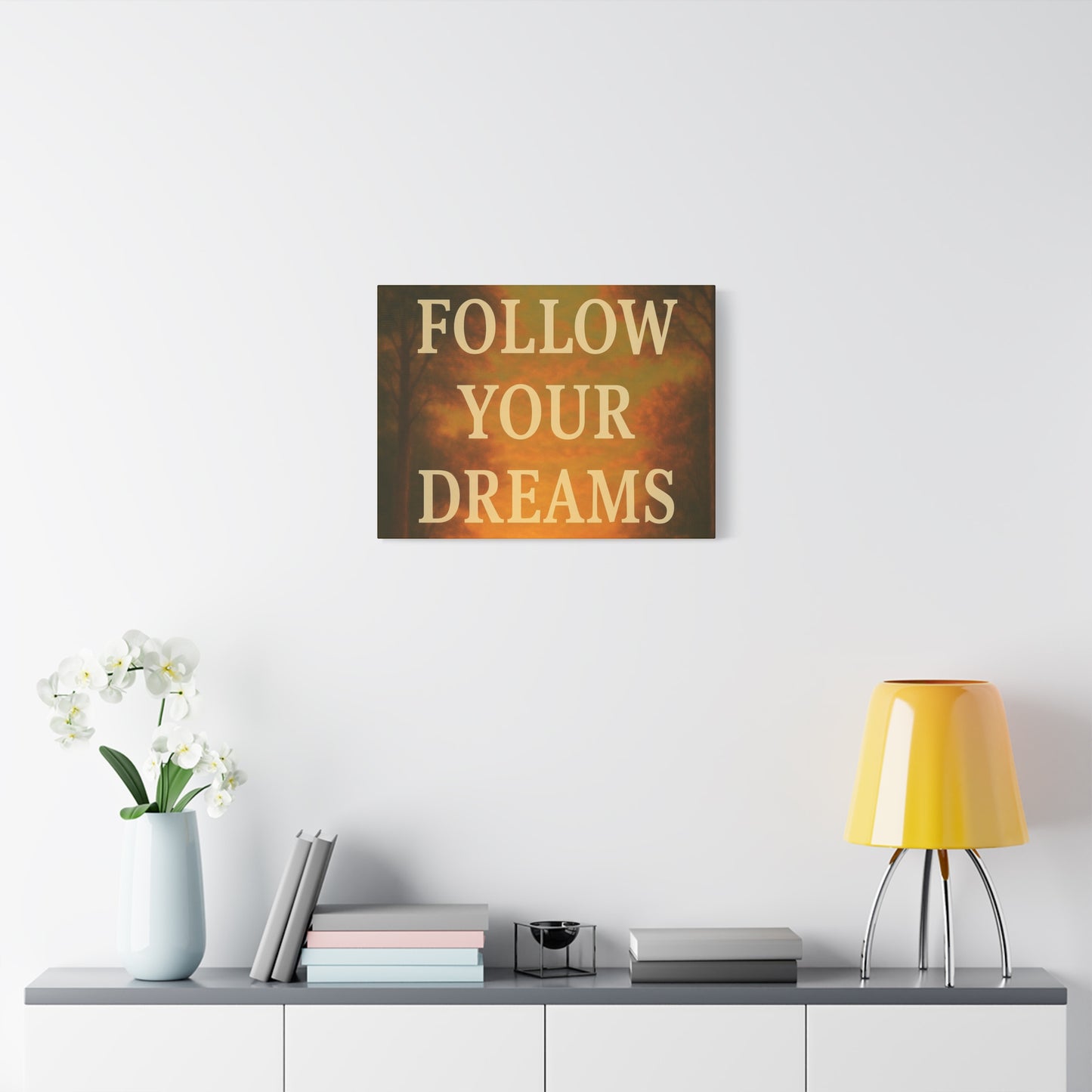 Inspirational Canvas Wall Art, Motivational Decor for Home and Office, Follow Your Dreams