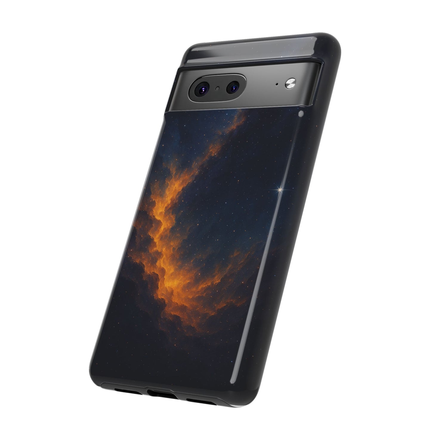 Stellar Flame – Cosmic Nebula Art Phone Case