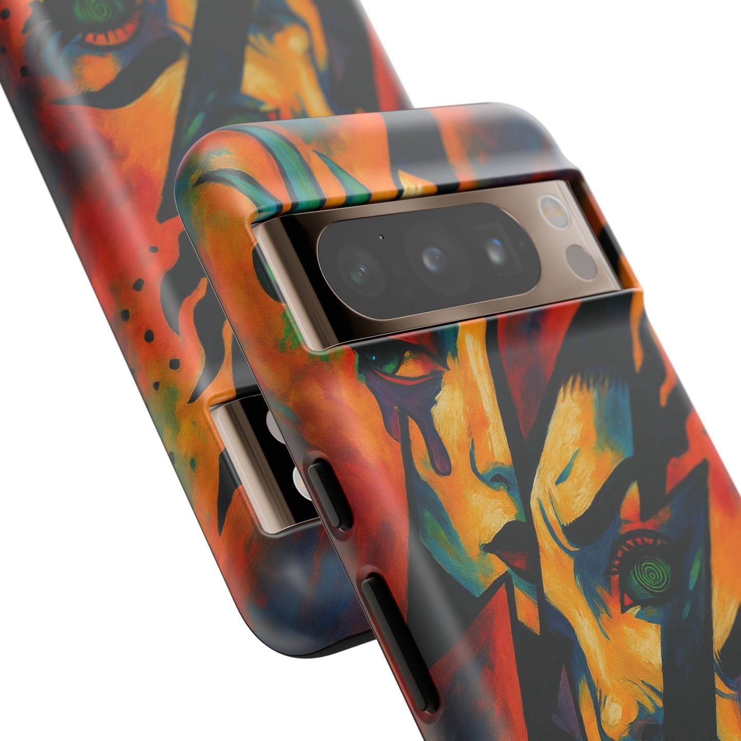 Vibrant Phone Case with Edgy Art, Tough Cases for Trendsetters, Unique Gift for Art Lovers, Colorful Phone Accessory, Protection and Style