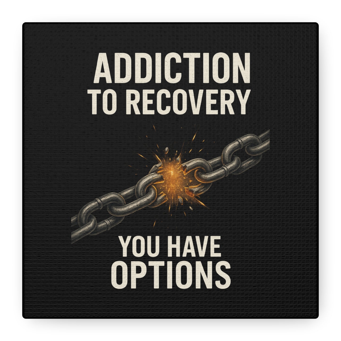 Inspirational Wall Art - Addiction Recovery Canvas, Motivational Decor, Recovery Gift, Home Office Wall Art, Supportive Quote Print
