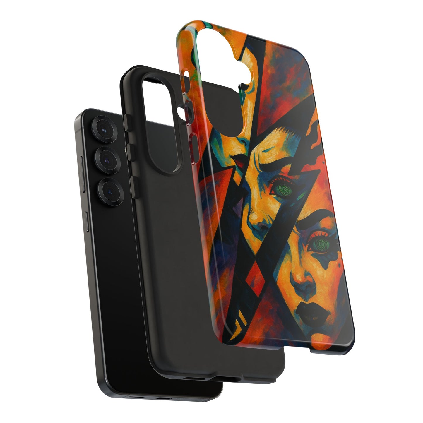 Vibrant Phone Case with Edgy Art, Tough Cases for Trendsetters, Unique Gift for Art Lovers, Colorful Phone Accessory, Protection and Style