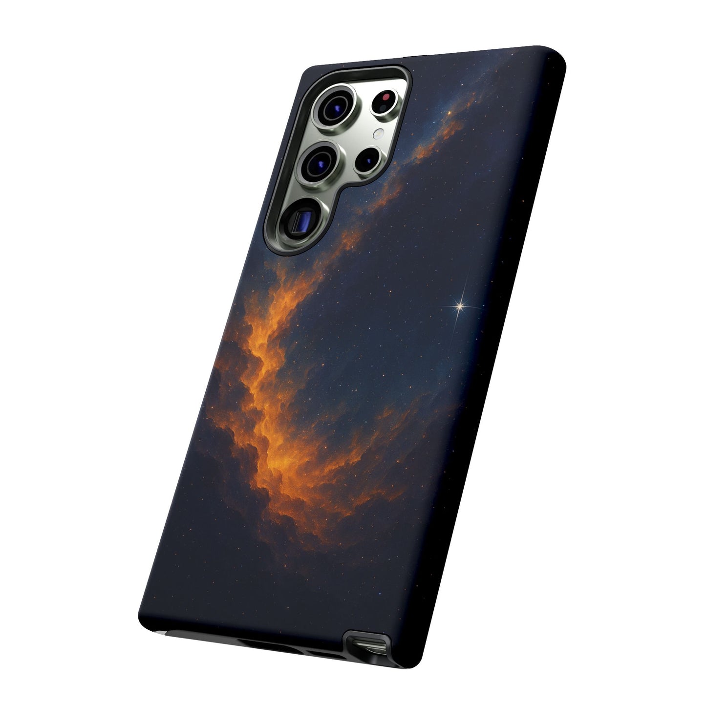 Stellar Flame – Cosmic Nebula Art Phone Case