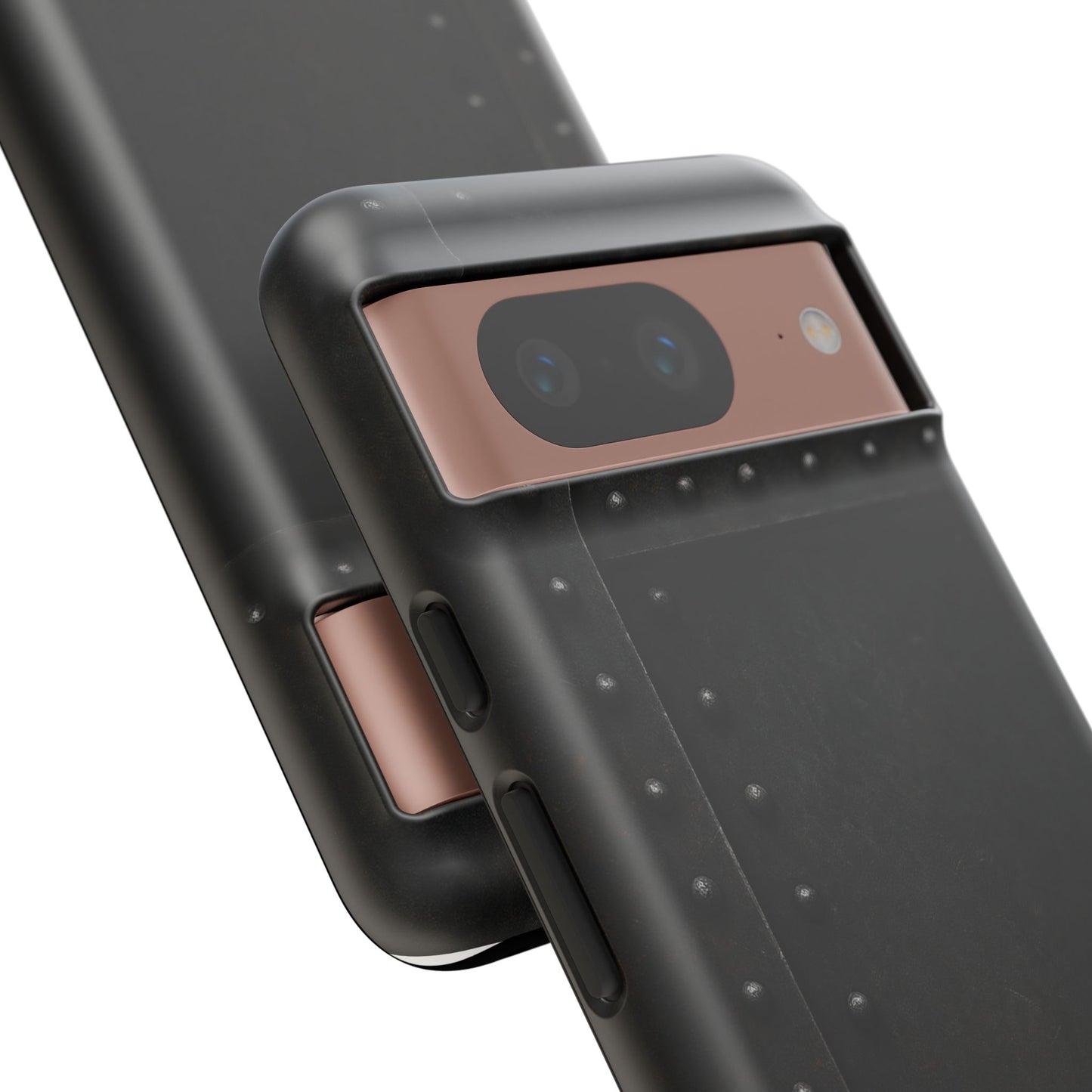 Steel & Smoke – Riveted Shadows Phone Case