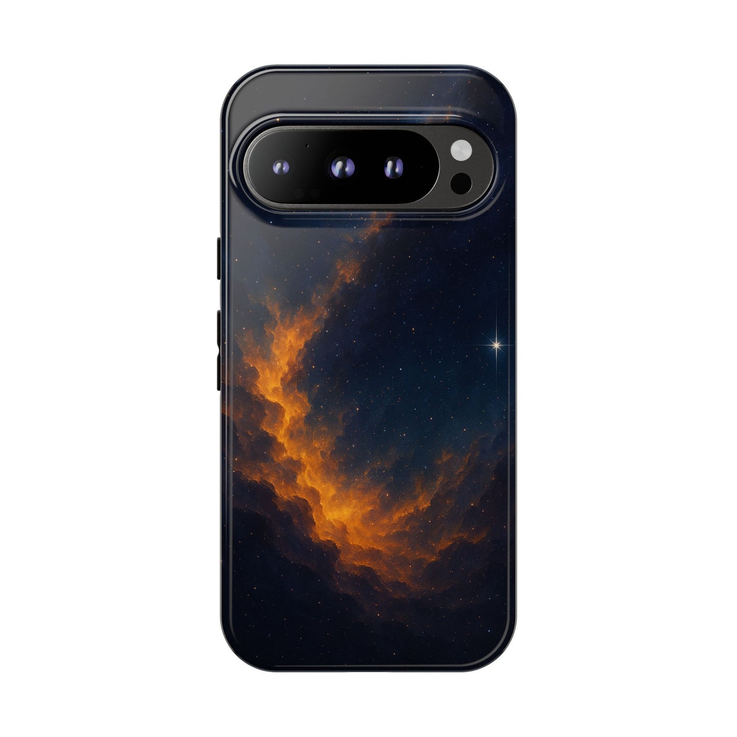 Stellar Flame – Cosmic Nebula Art Phone Case