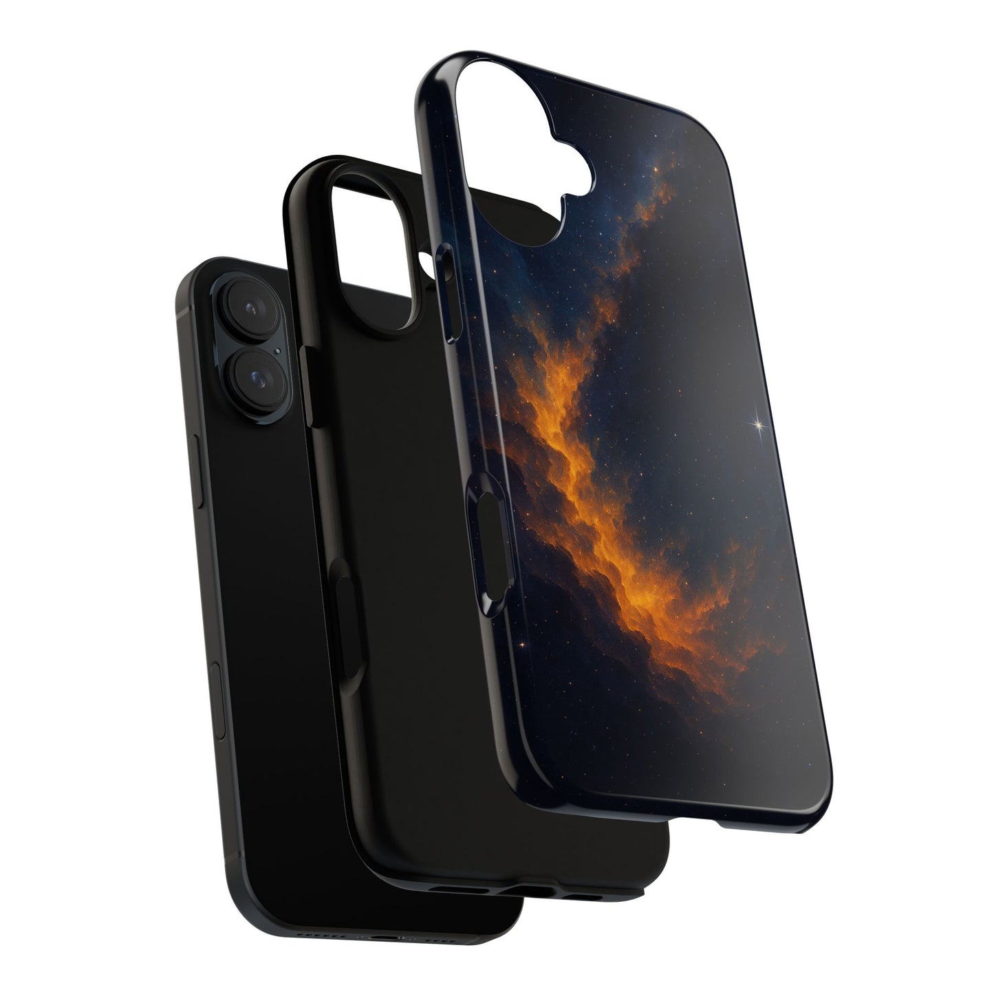 Stellar Flame – Cosmic Nebula Art Phone Case