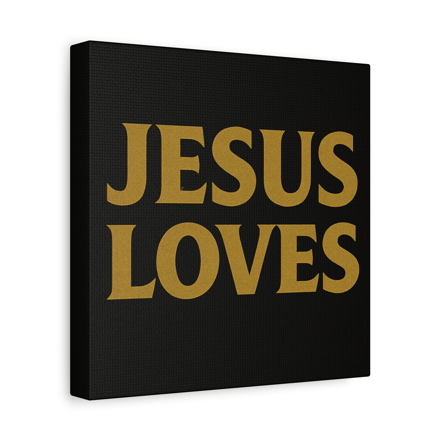Jesus Loves Canvas Wall Art, Inspirational Home Decor, Faith-Based Gift for Christians, Religious Wall Decor
