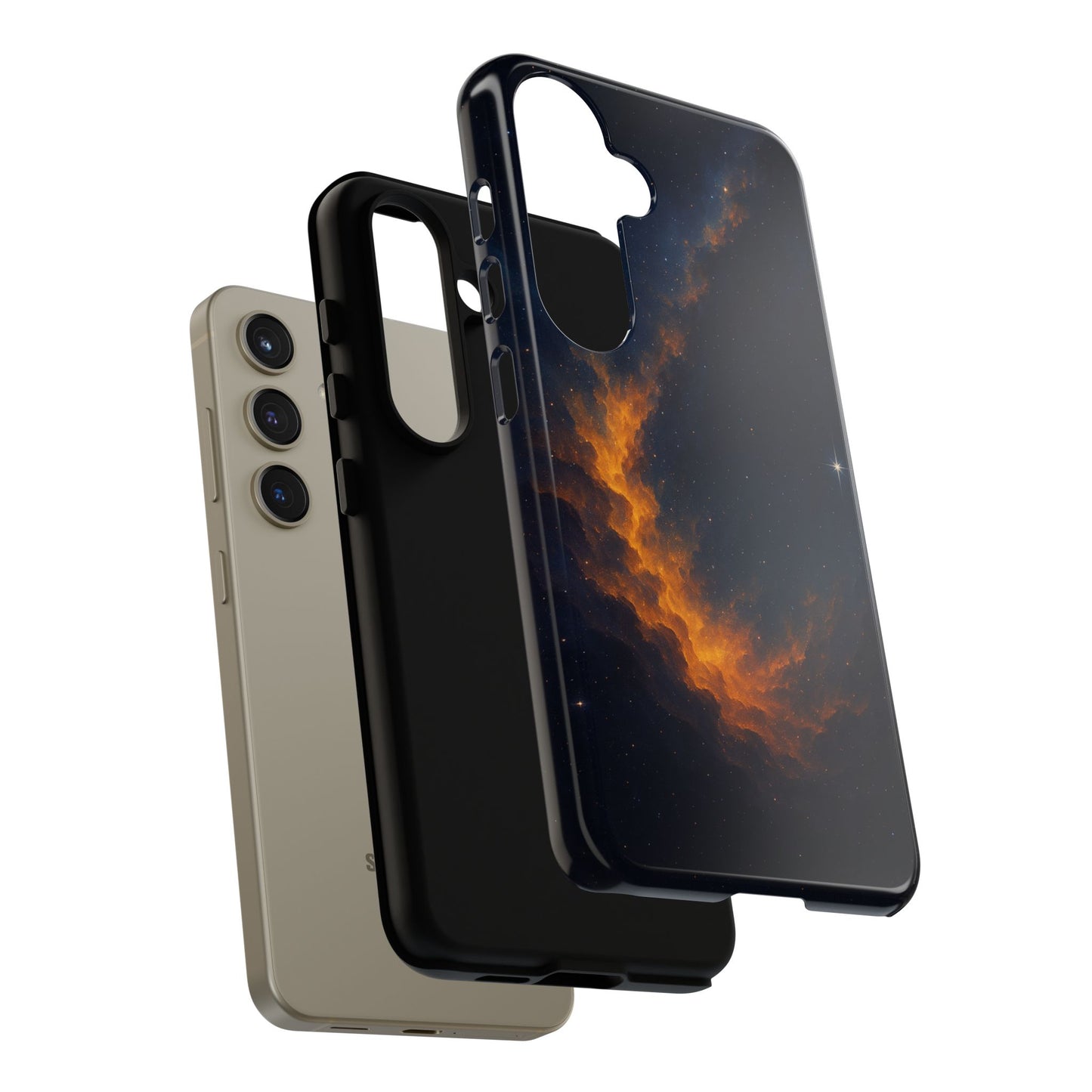 Stellar Flame – Cosmic Nebula Art Phone Case