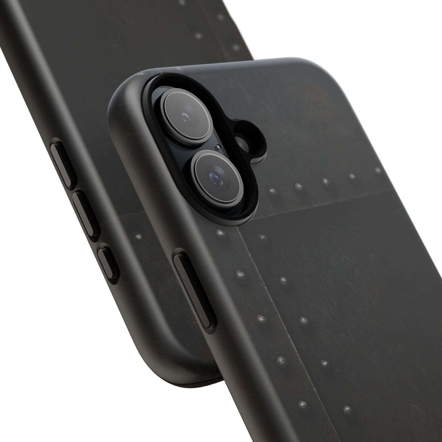 Steel & Smoke – Riveted Shadows Phone Case
