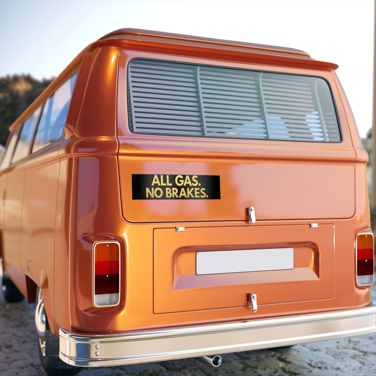 All Gas No Brakes Bumper Sticker