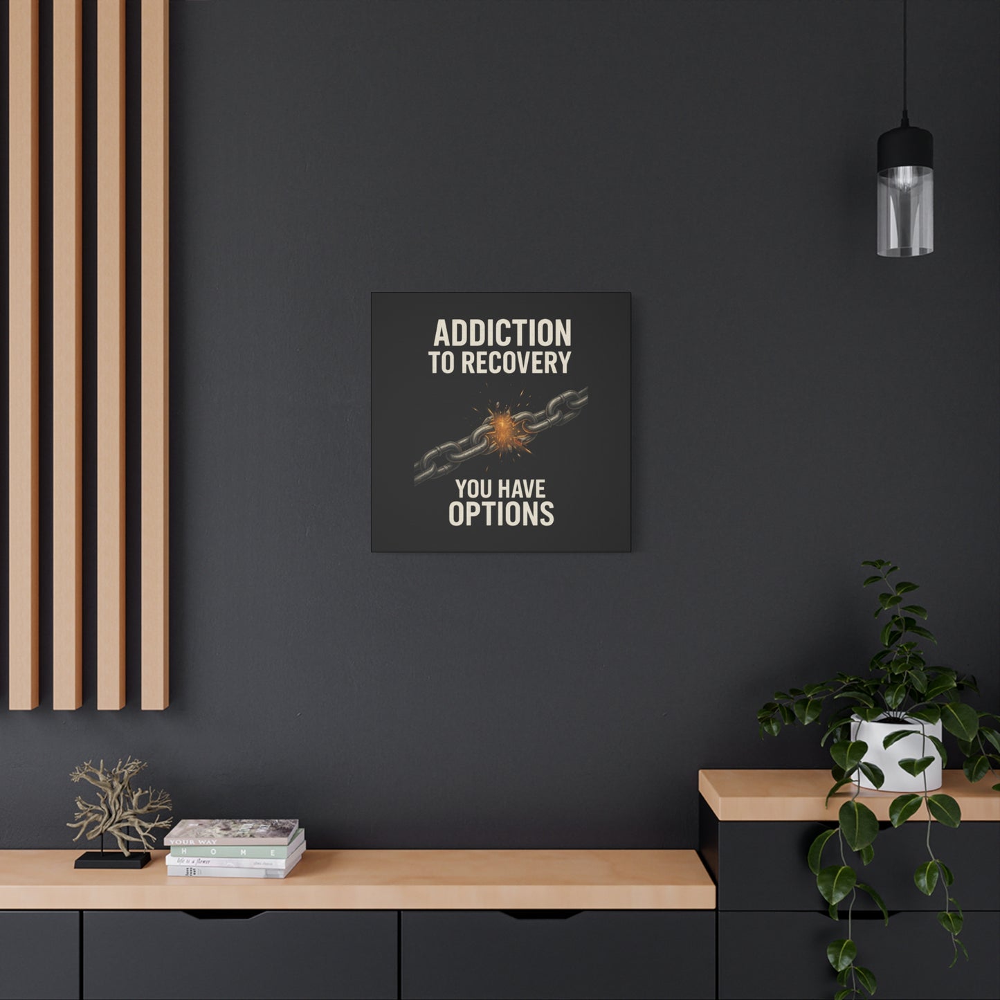 Inspirational Wall Art - Addiction Recovery Canvas, Motivational Decor, Recovery Gift, Home Office Wall Art, Supportive Quote Print