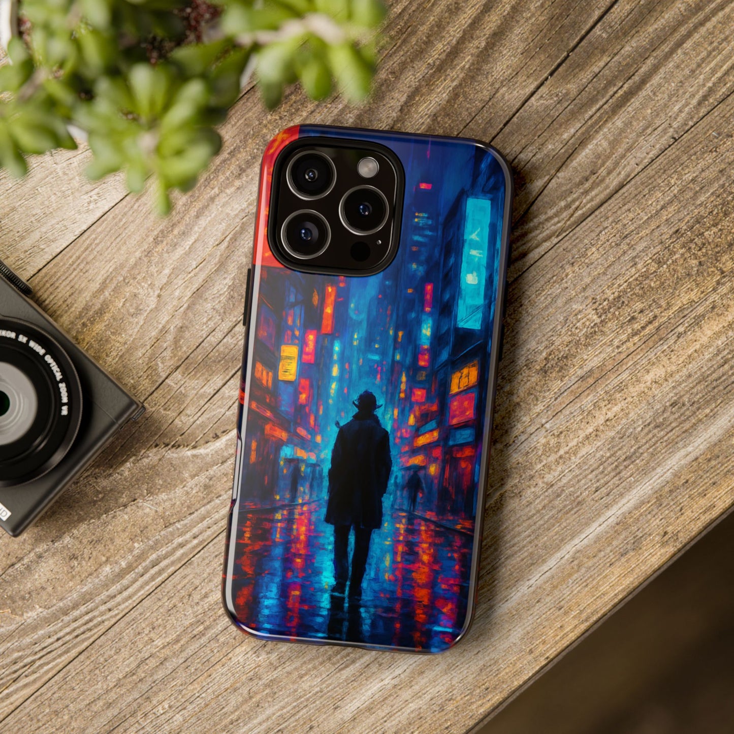 Neon City Nights – Urban Glow Phone Case