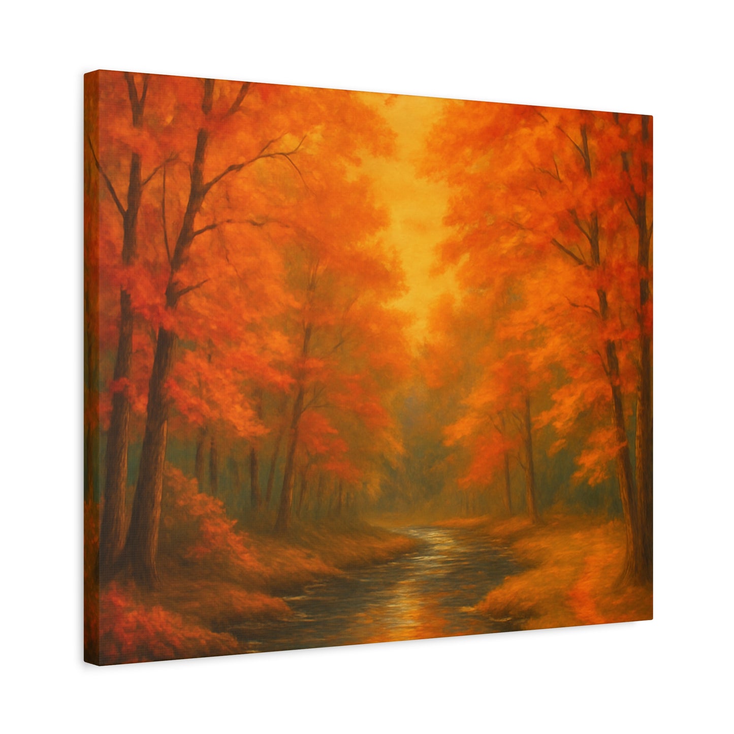Autumn Forest Canvas Art Print, Fall Home Decor, Cozy Wall Art, Nature Inspired Gallery, Seasonal Decoration