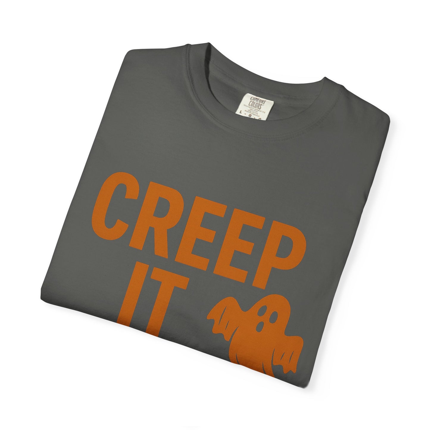 Creep It Real Unisex T-Shirt - Fun Halloween Apparel, Ghost Graphic Tee, Casual Style, Unique Gift for Friends, Halloween Party Outfit