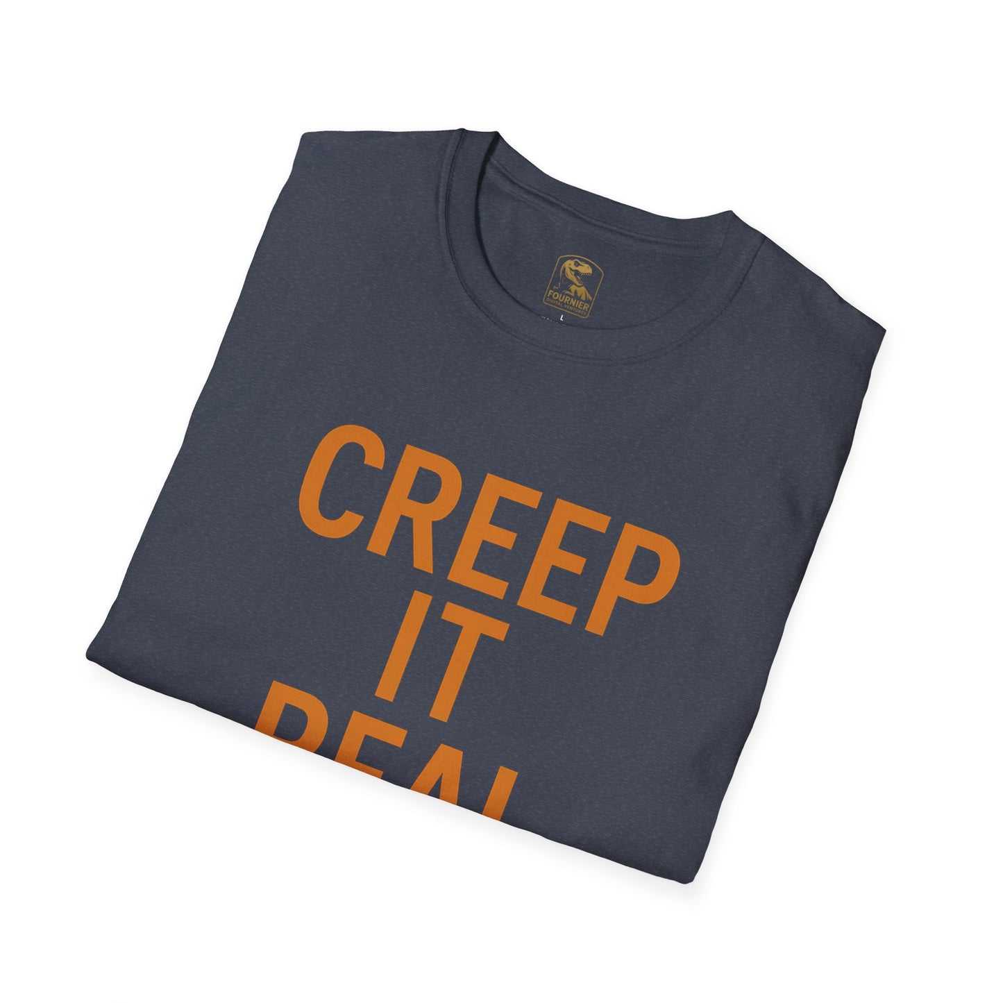 Creep It Real Halloween T-Shirt, Unisex Softstyle Tee, Halloween Gift, Fall Apparel, Pumpkin Shirt, Spooky Season Wear