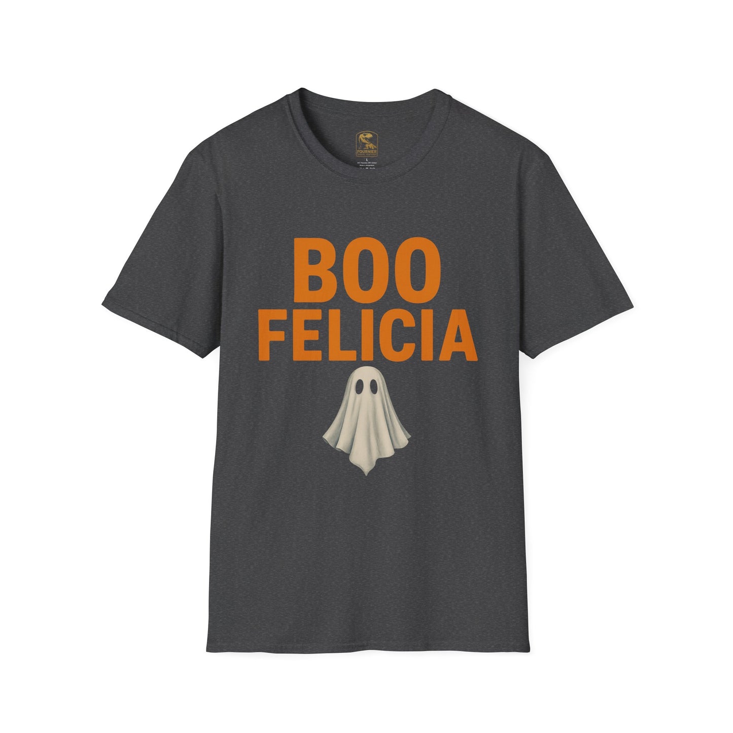 Boo Felicia Halloween T-Shirt, Funny Ghost Tee, Unisex Softstyle Shirt, Spooky Season Apparel, Halloween Party Outfit, Fall Fashion Tops