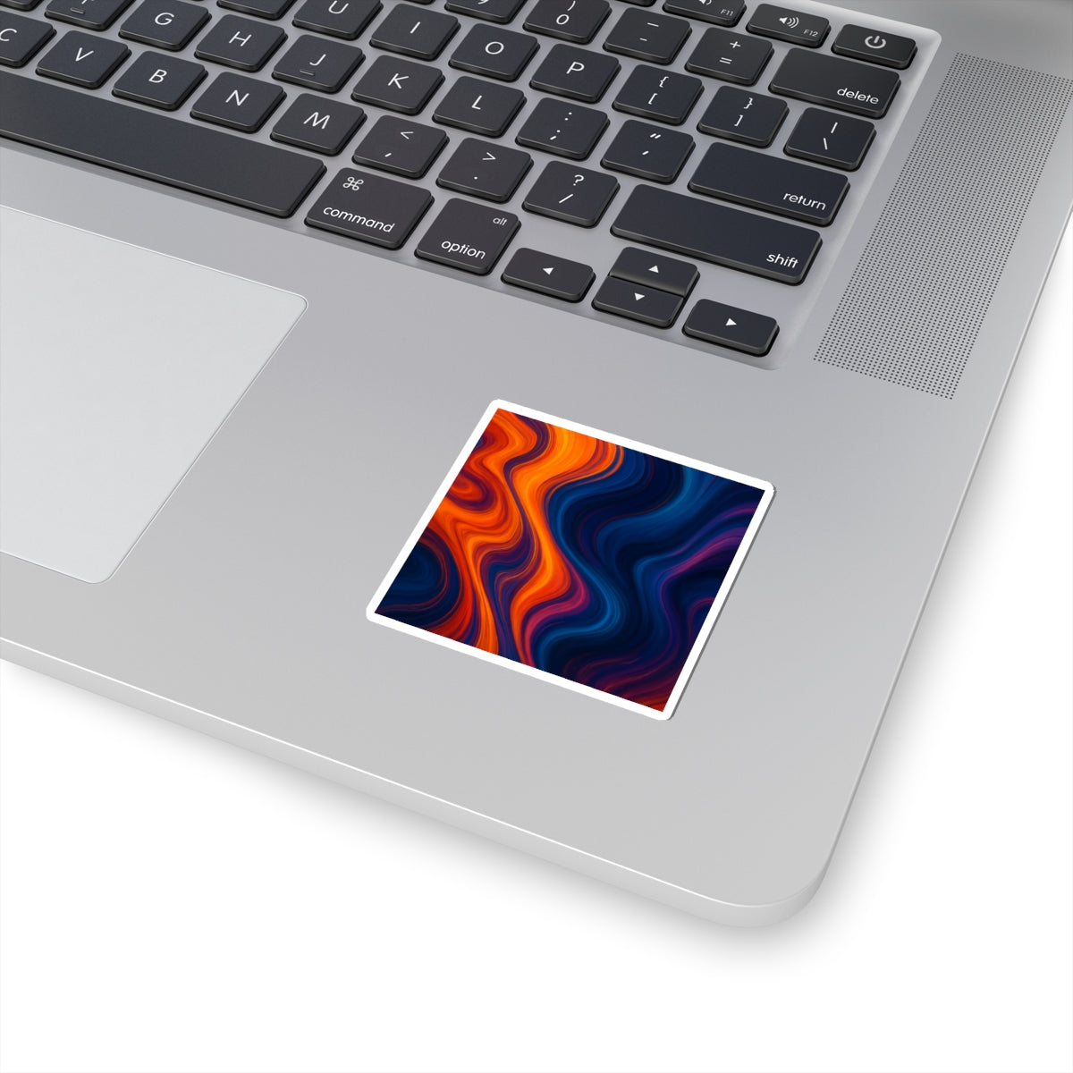 Vivid Wave Kiss-Cut Stickers, Colorful Laptop Decals, Vibrant Wall Art, Creative Scrapbooking Supplies, Fun Gift for Art Lovers