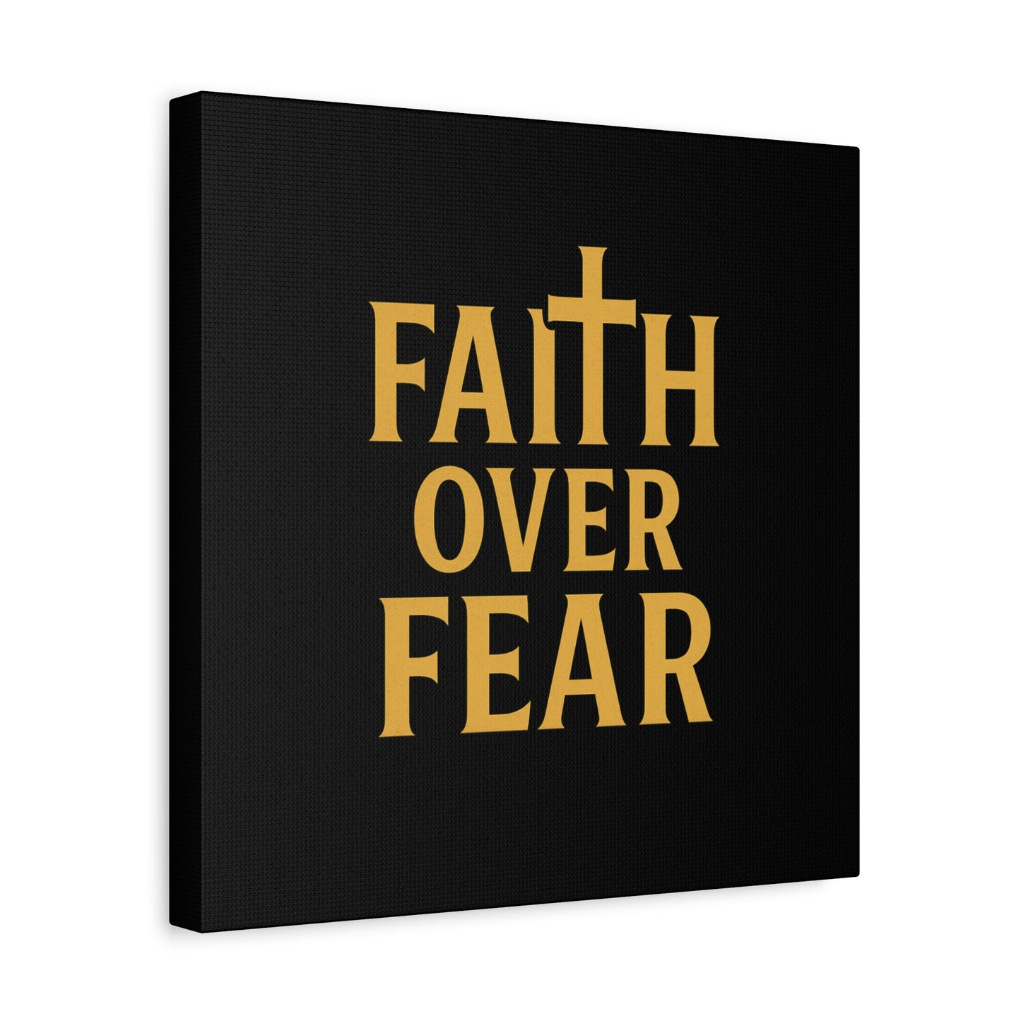 Faith Over Fear Canvas Art - Inspirational Wall Decor, Motivational Gift, Home Decoration, Christian Wall Art, Belief Affirmation