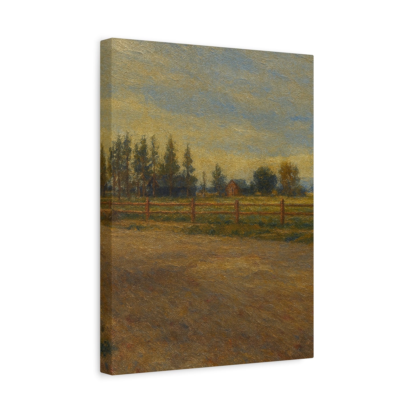 Rustic Landscape Canvas Print, Home Decor, Art for Living Room, Farmhouse Style, Gift for Art Lovers