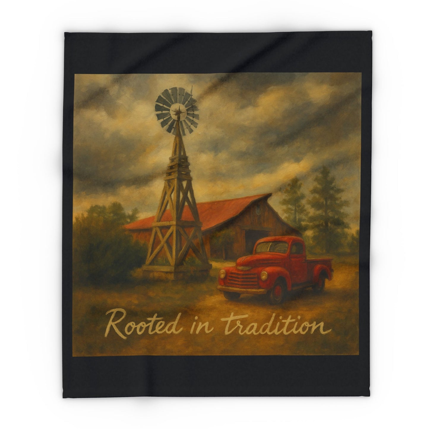 Cozy Rustic Blanket with Truck Design, Perfect for Home Decor, Gifts, Camping, Festivals, and Cozy Nights