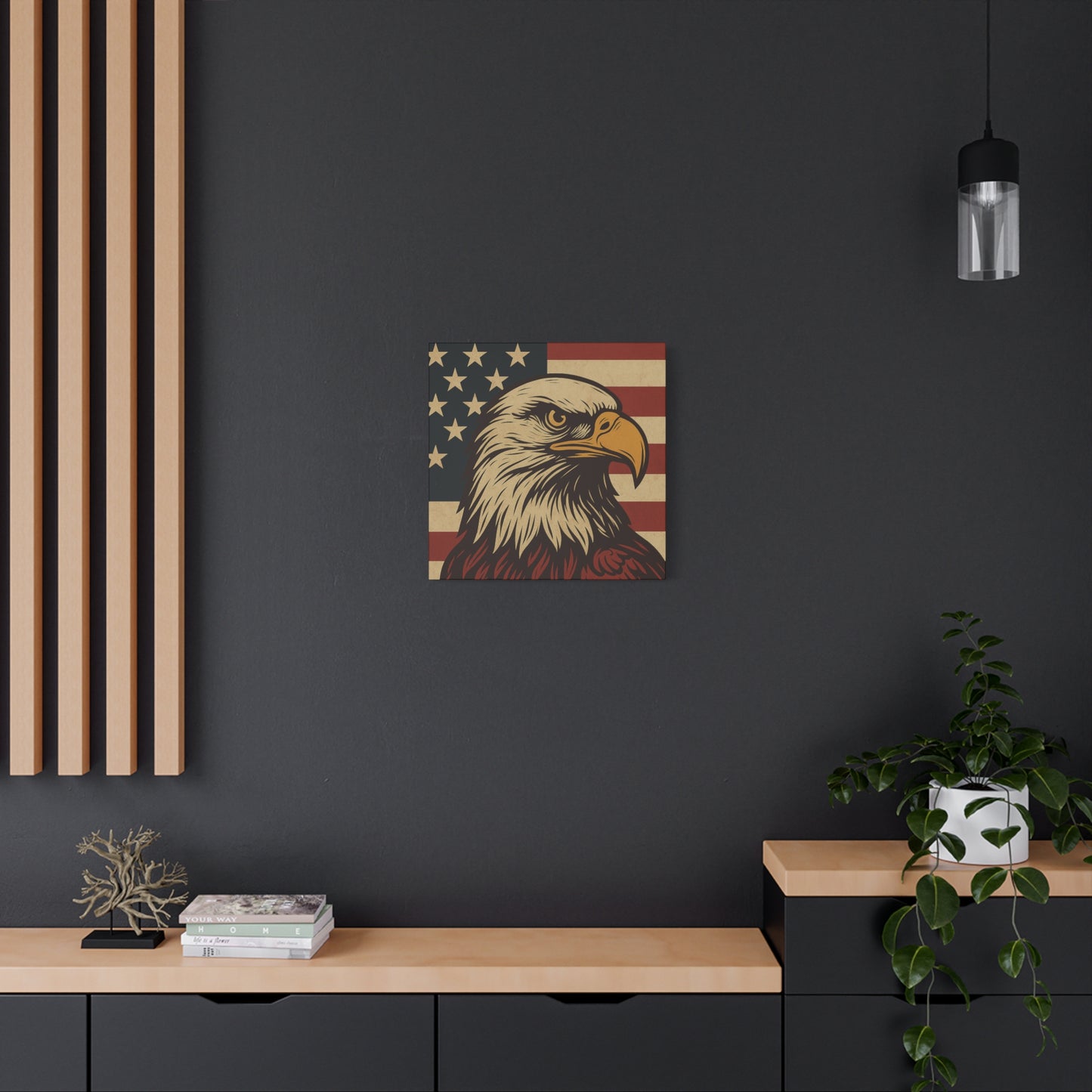 American Pride – Bald Eagle Canvas Art