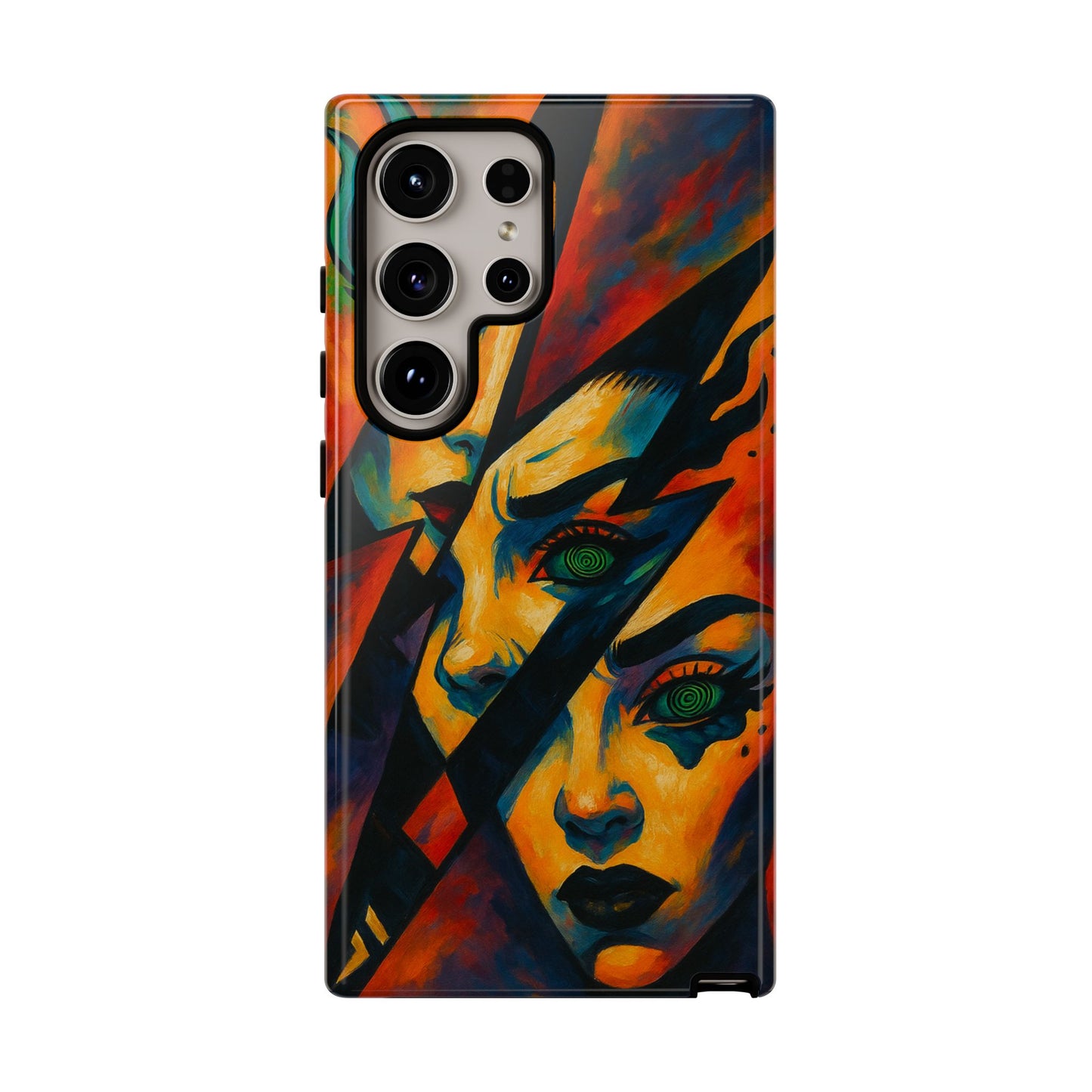 Vibrant Phone Case with Edgy Art, Tough Cases for Trendsetters, Unique Gift for Art Lovers, Colorful Phone Accessory, Protection and Style
