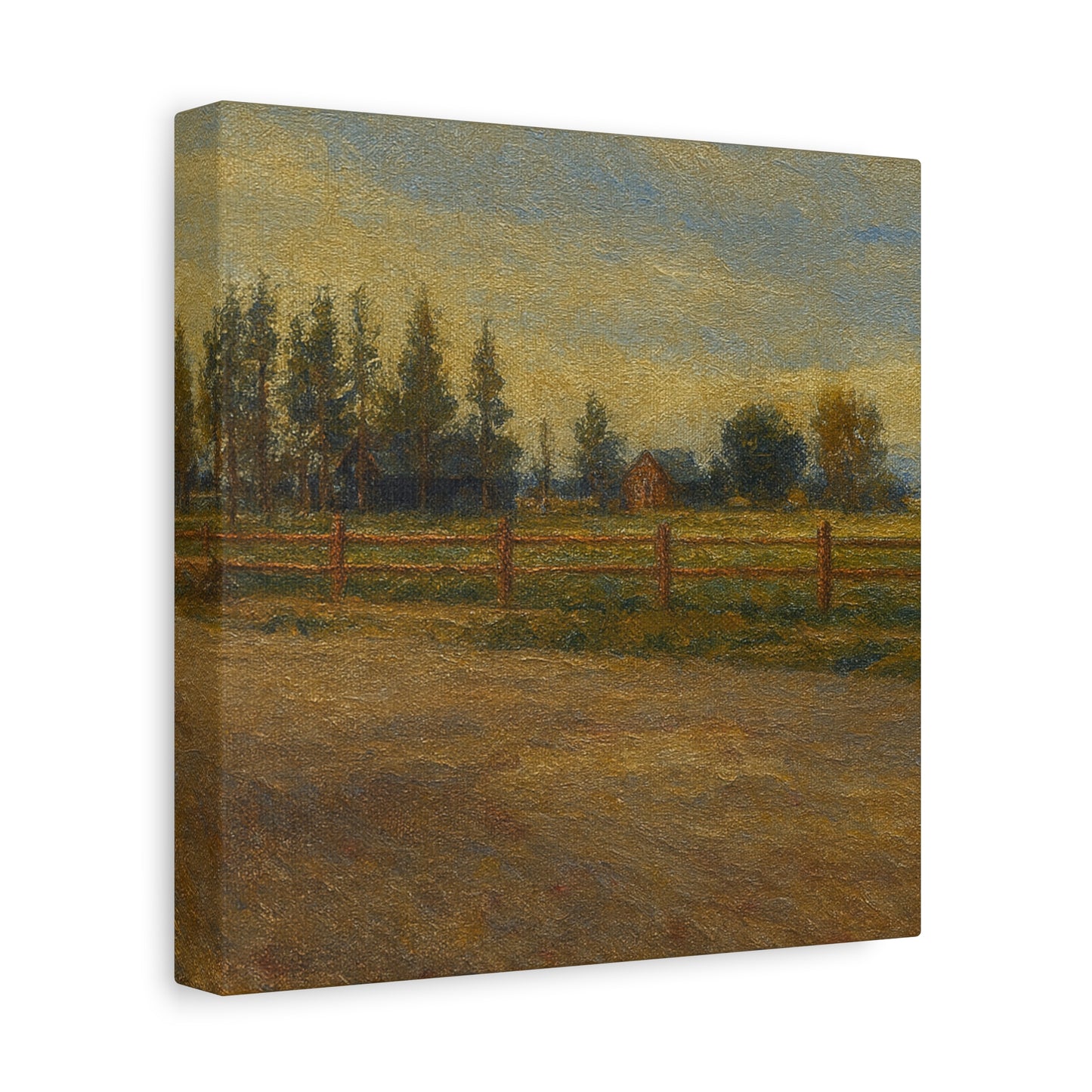 Rustic Landscape Canvas Print, Home Decor, Art for Living Room, Farmhouse Style, Gift for Art Lovers