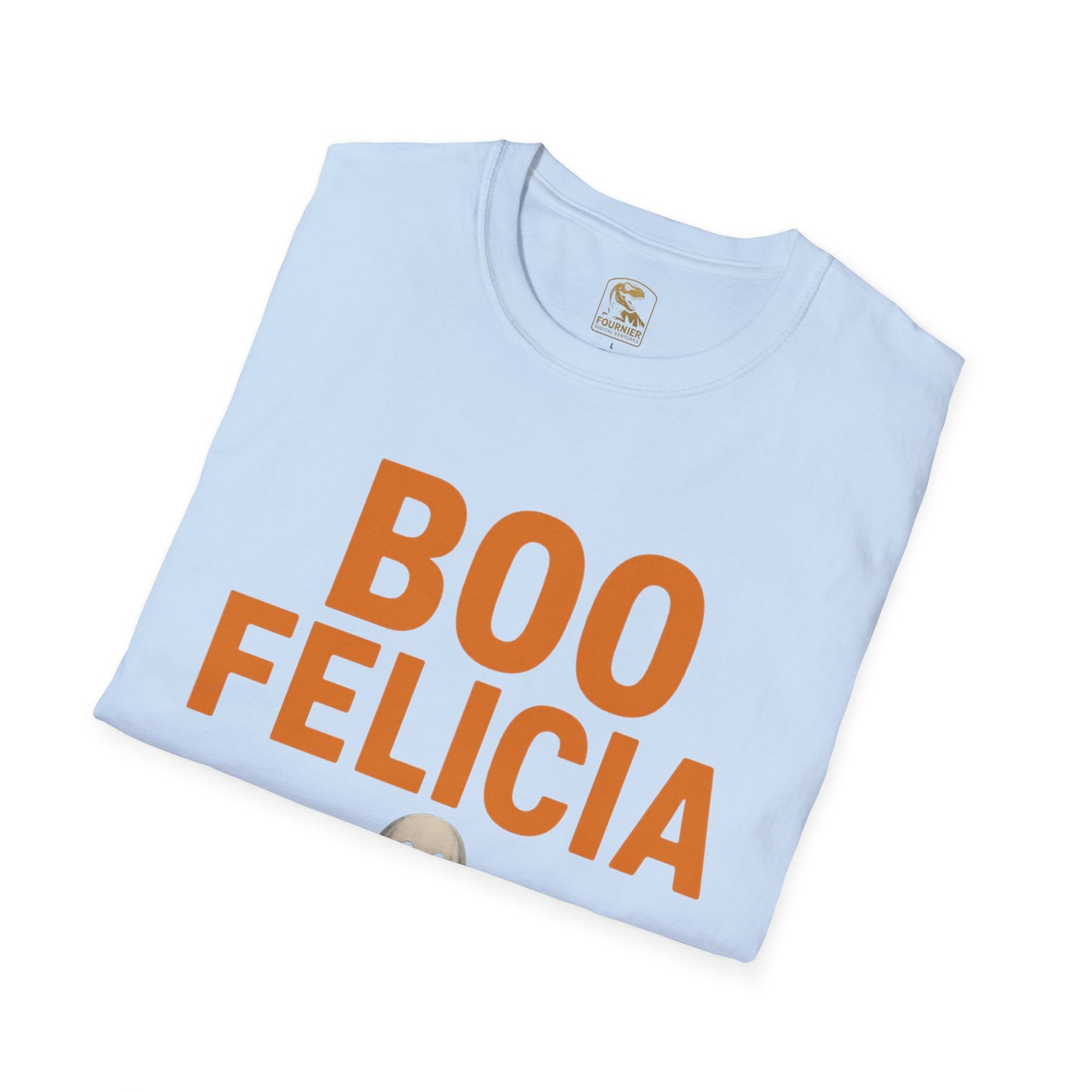 Boo Felicia Halloween T-Shirt, Funny Ghost Tee, Unisex Softstyle Shirt, Spooky Season Apparel, Halloween Party Outfit, Fall Fashion Tops