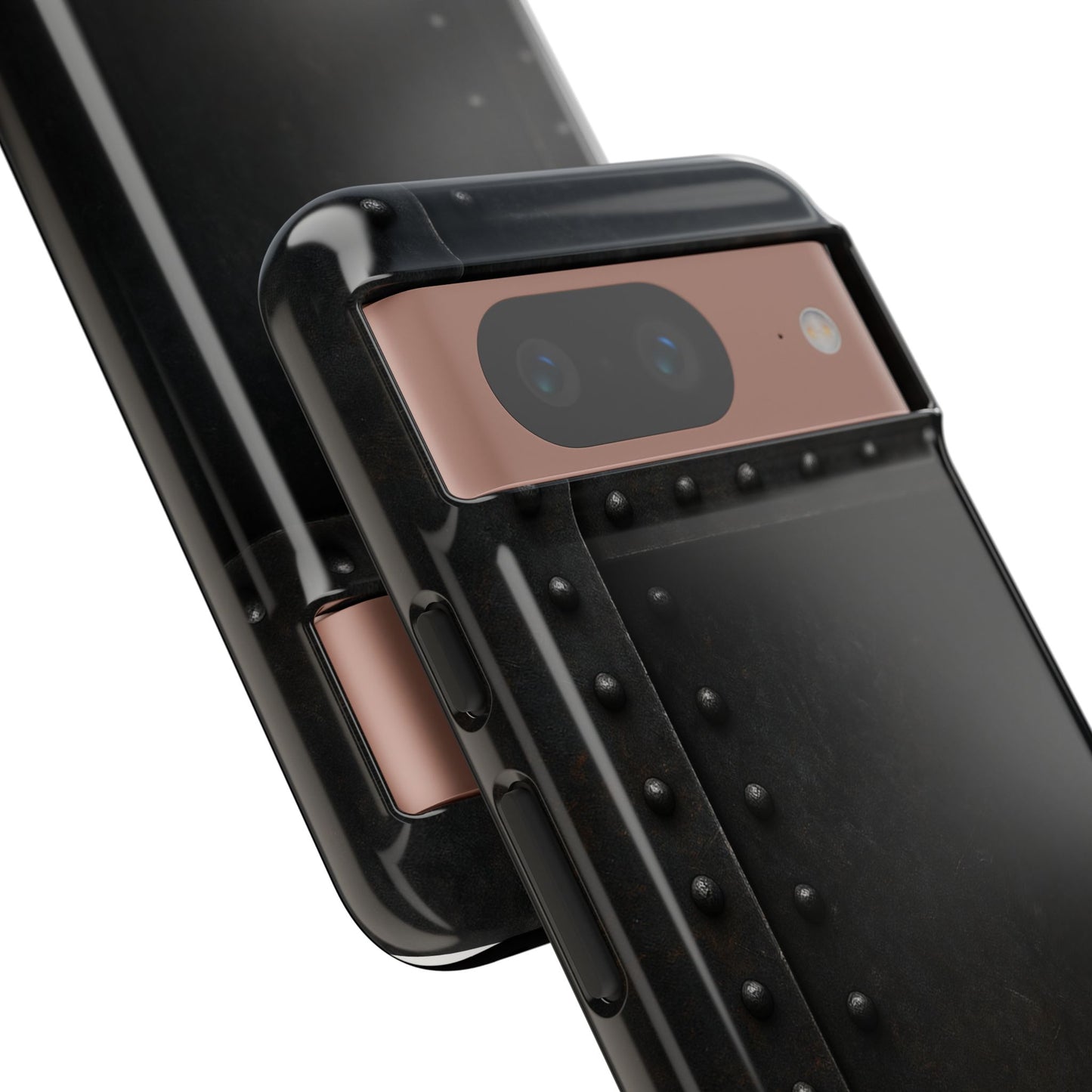 Steel & Smoke – Riveted Shadows Phone Case