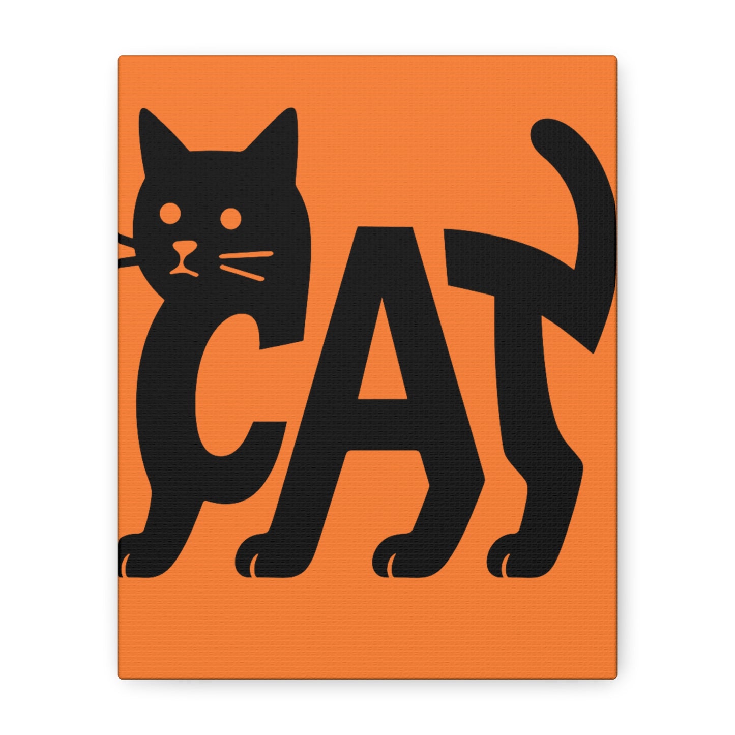 Cat-Themed Matte Canvas Art, Cute Cat Decor, Halloween Wall Art, Pet Lover Gift, Cat Lover Home Decor, Black Cat Artwork