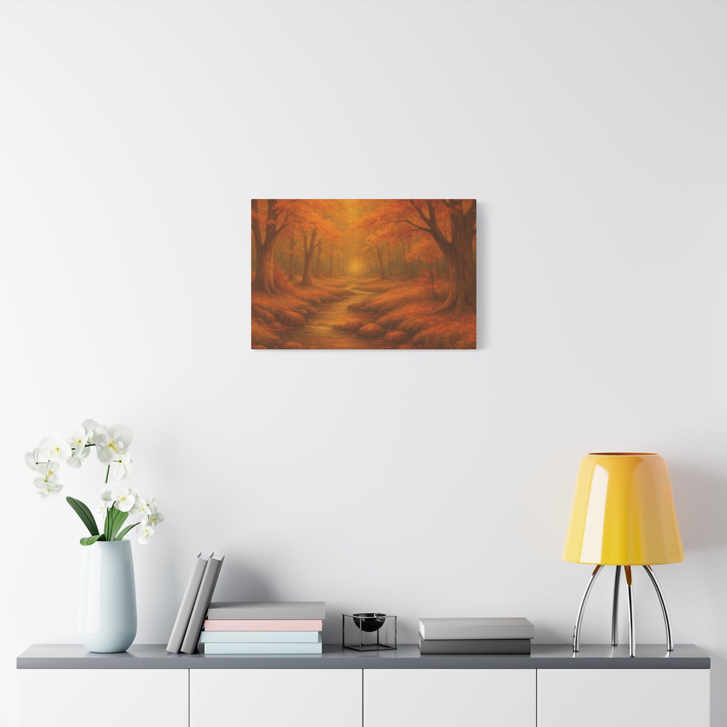 Autumn Landscape Canvas Print, Cozy Home Decor, Fall Wall Art, Nature Inspired Gift, Thanksgiving Decoration