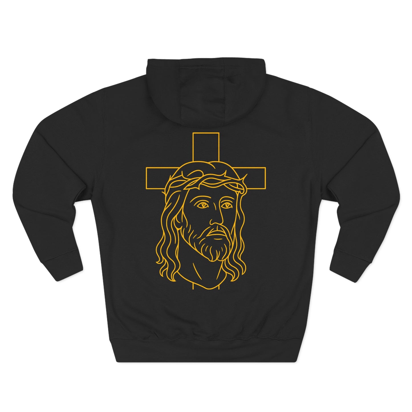 Stay Sober x Faith Hoodie – Gold & Black Christian Recovery Design