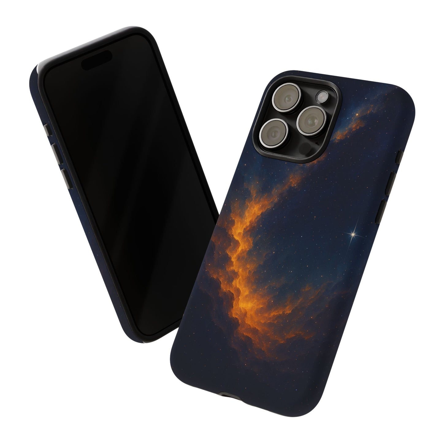 Stellar Flame – Cosmic Nebula Art Phone Case