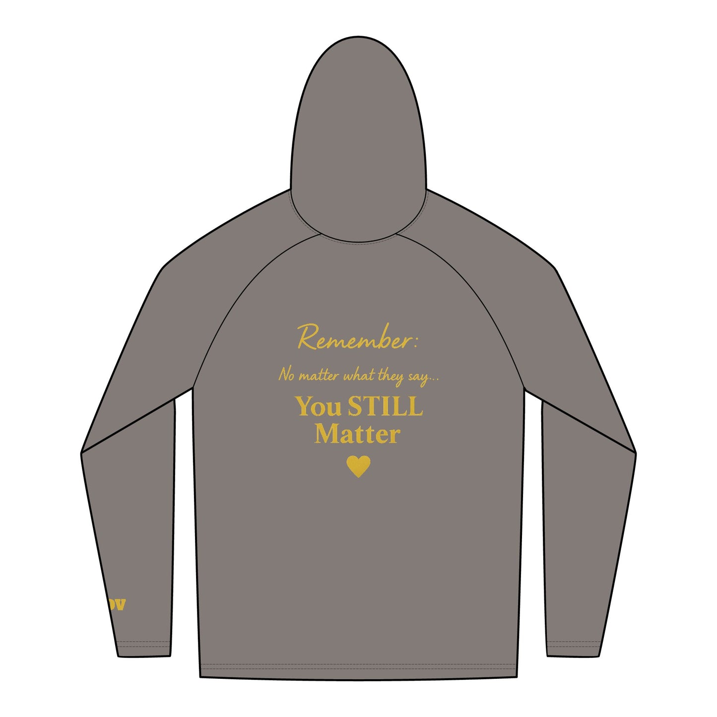Inspirational Hoodie: You Matter Message, Unisex Hoodie, Comfort Wear, Gift for Friends, Self-Love, Motivational Apparel