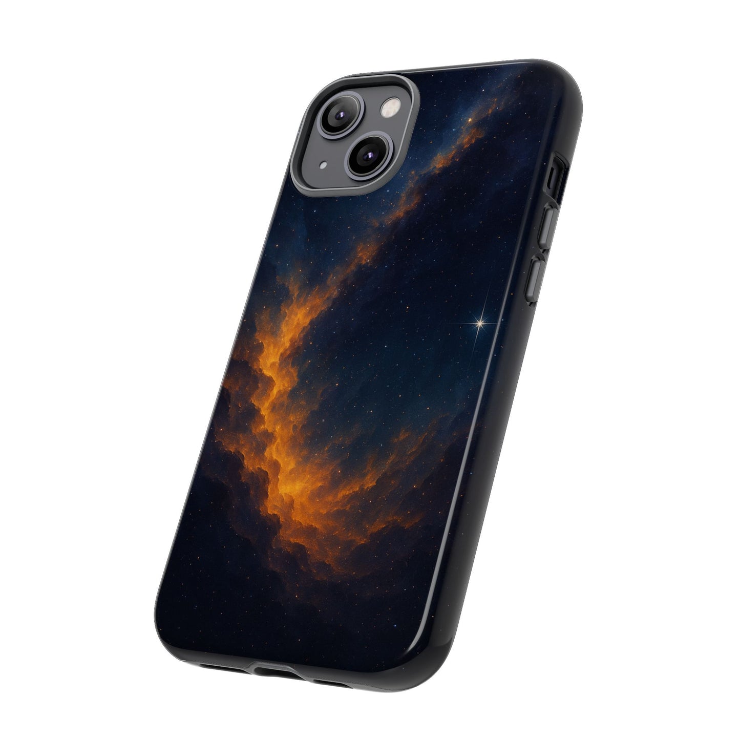 Stellar Flame – Cosmic Nebula Art Phone Case