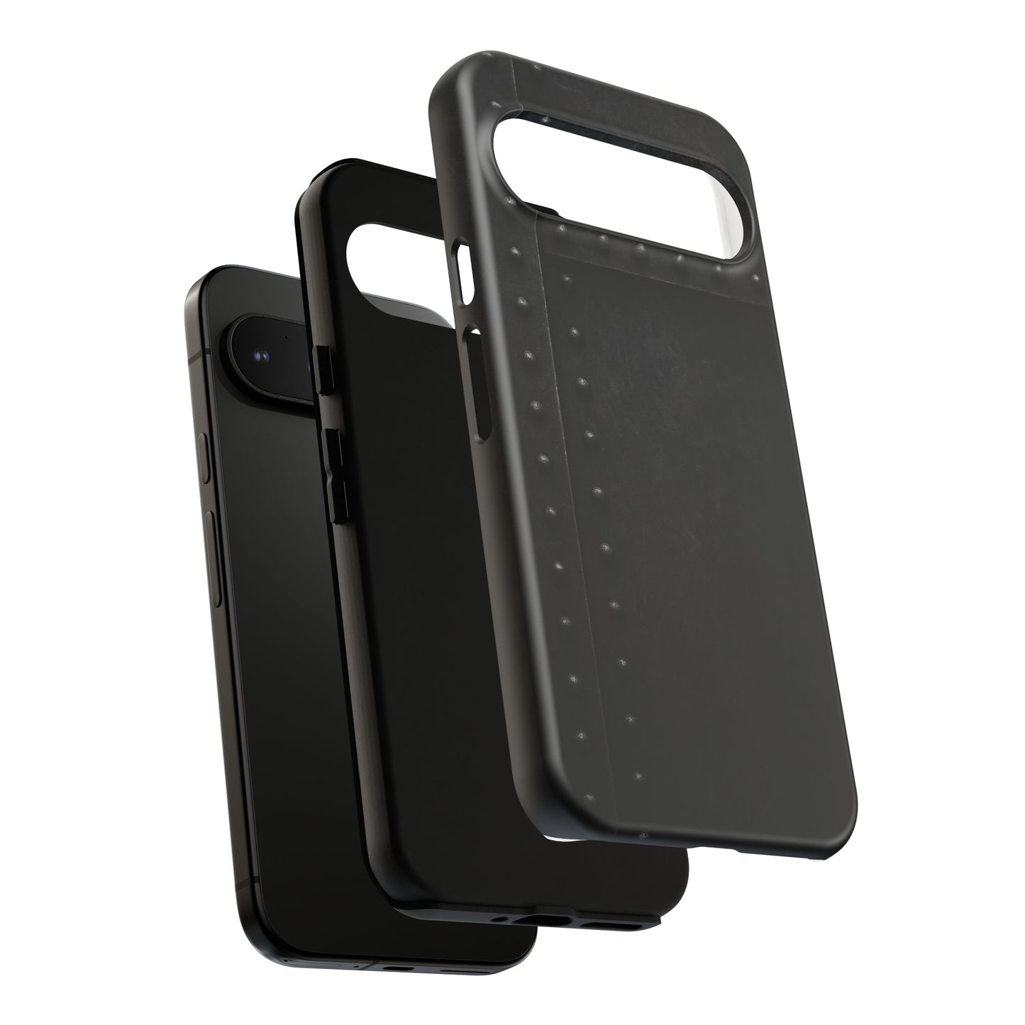 Steel & Smoke – Riveted Shadows Phone Case