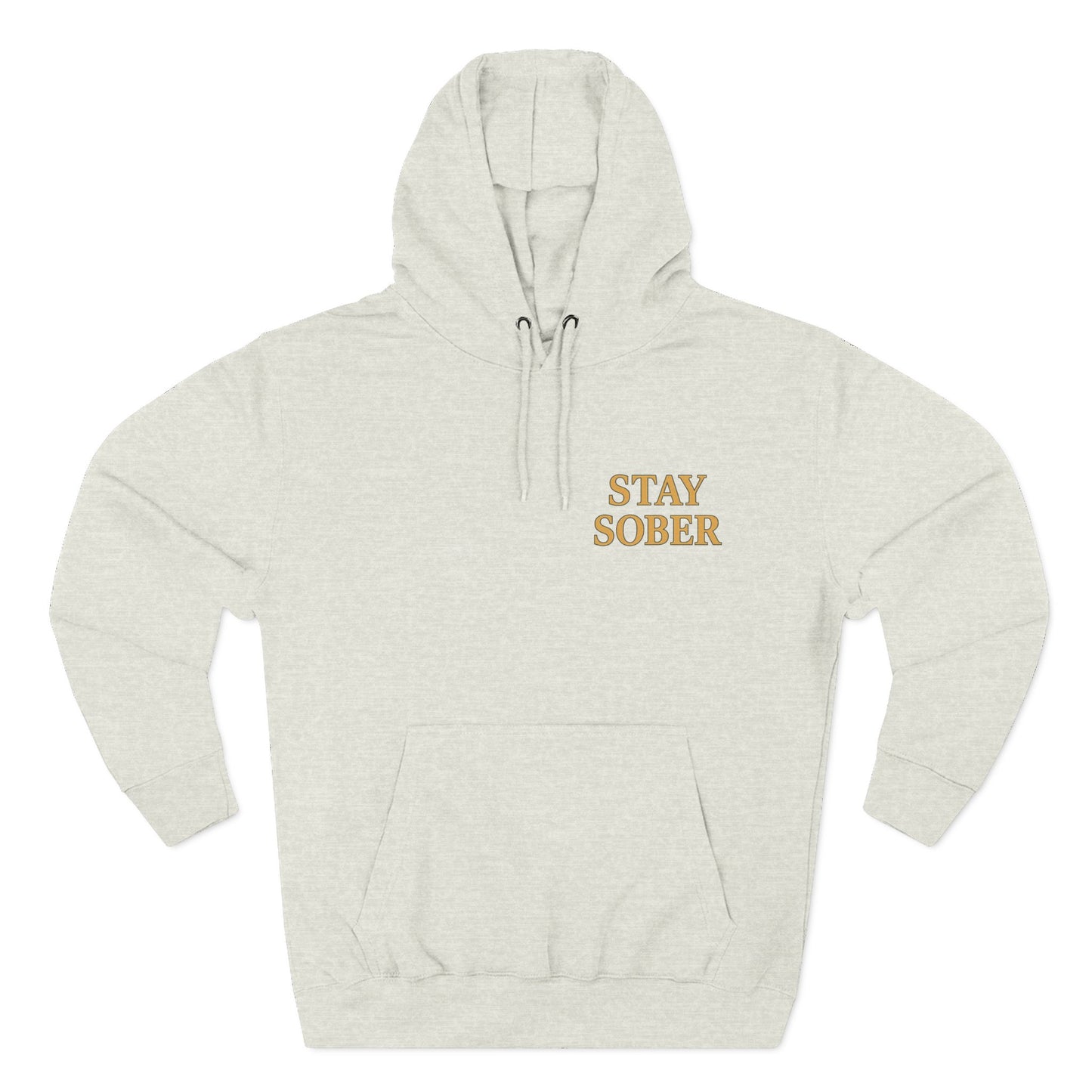 Samurai hoodie- Stay Sober, Defend Peace | Cozy Sweatshirt for Wellness, Gratitude Gifts, Motivation, Mindfulness