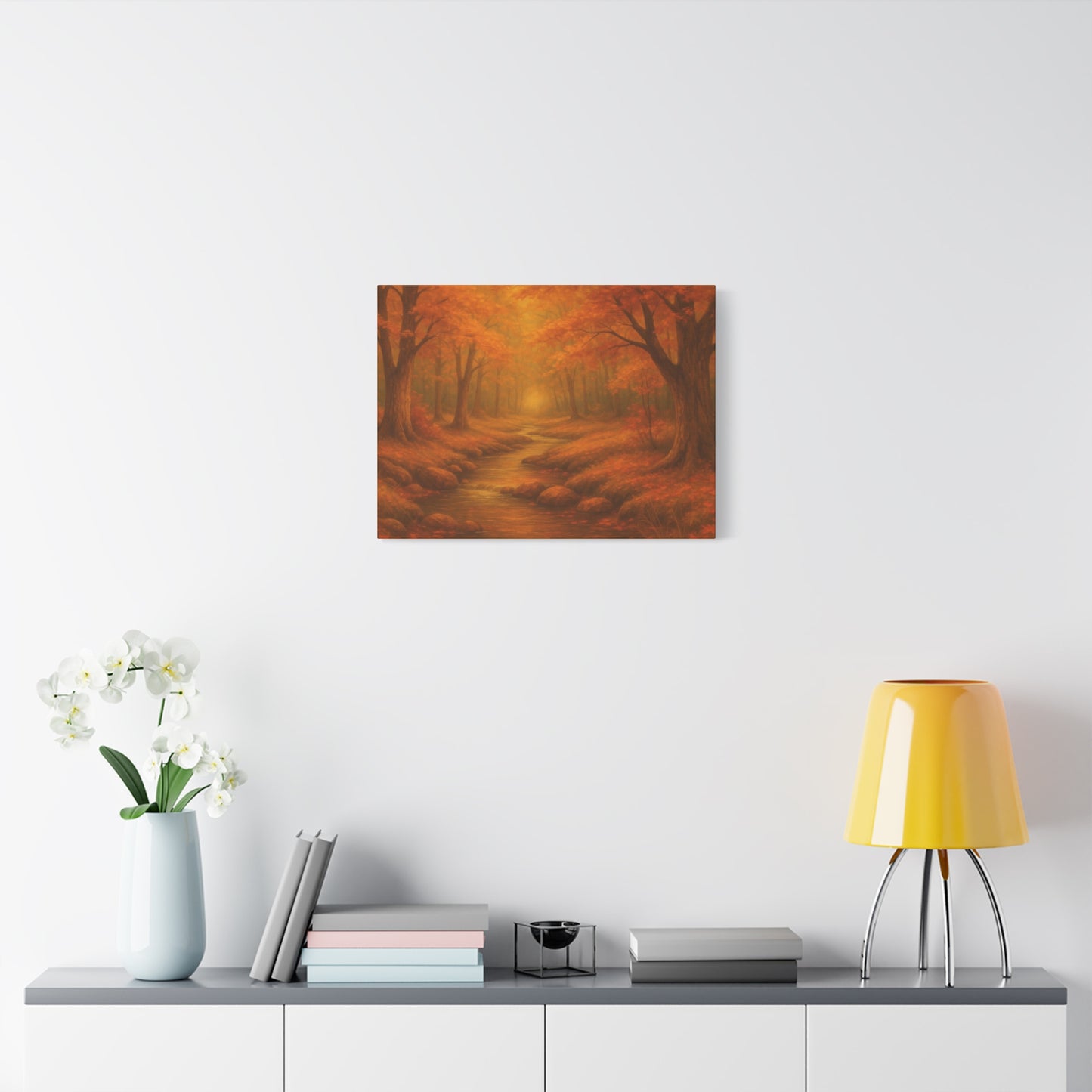 Autumn Landscape Canvas Print, Cozy Home Decor, Fall Wall Art, Nature Inspired Gift, Thanksgiving Decoration