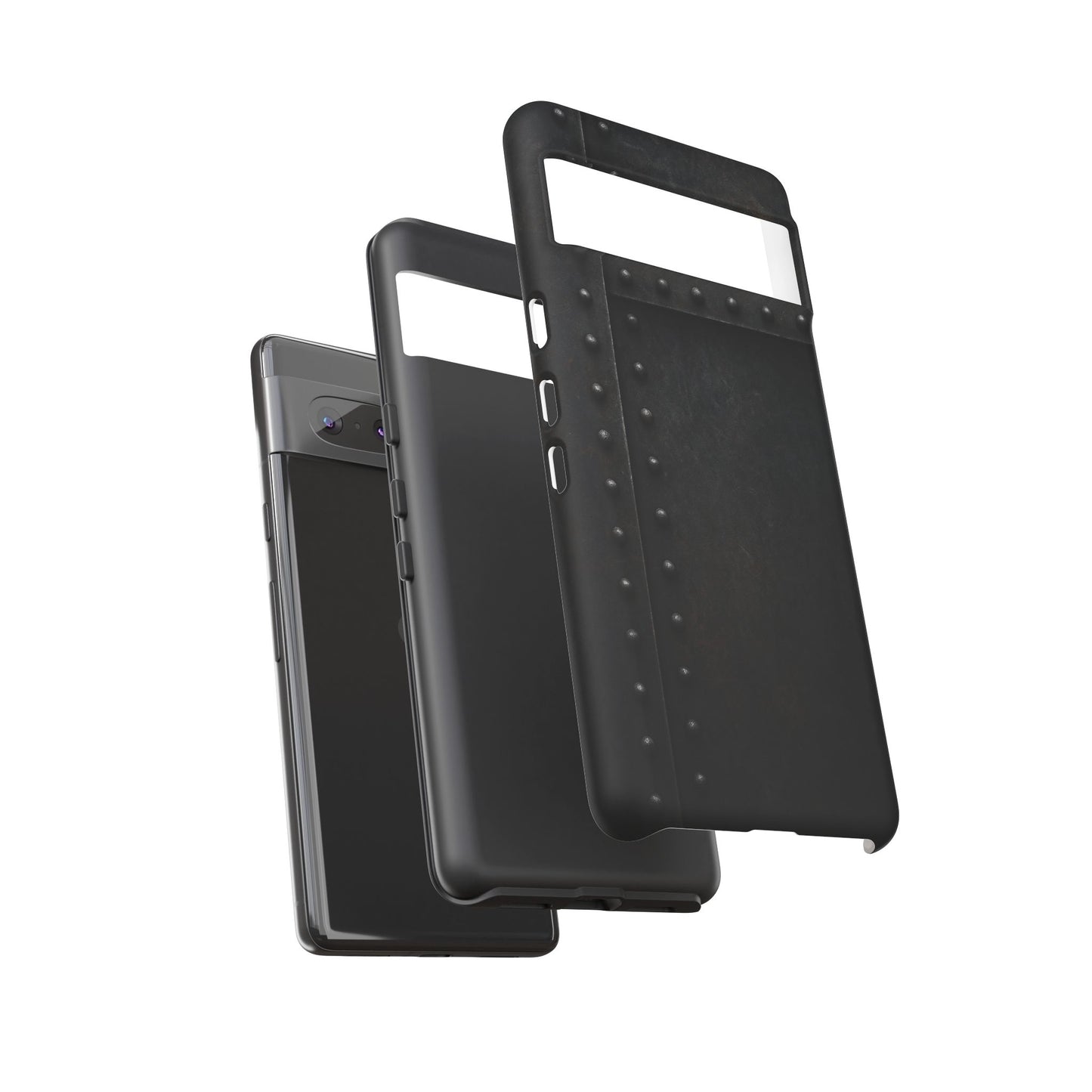 Steel & Smoke – Riveted Shadows Phone Case
