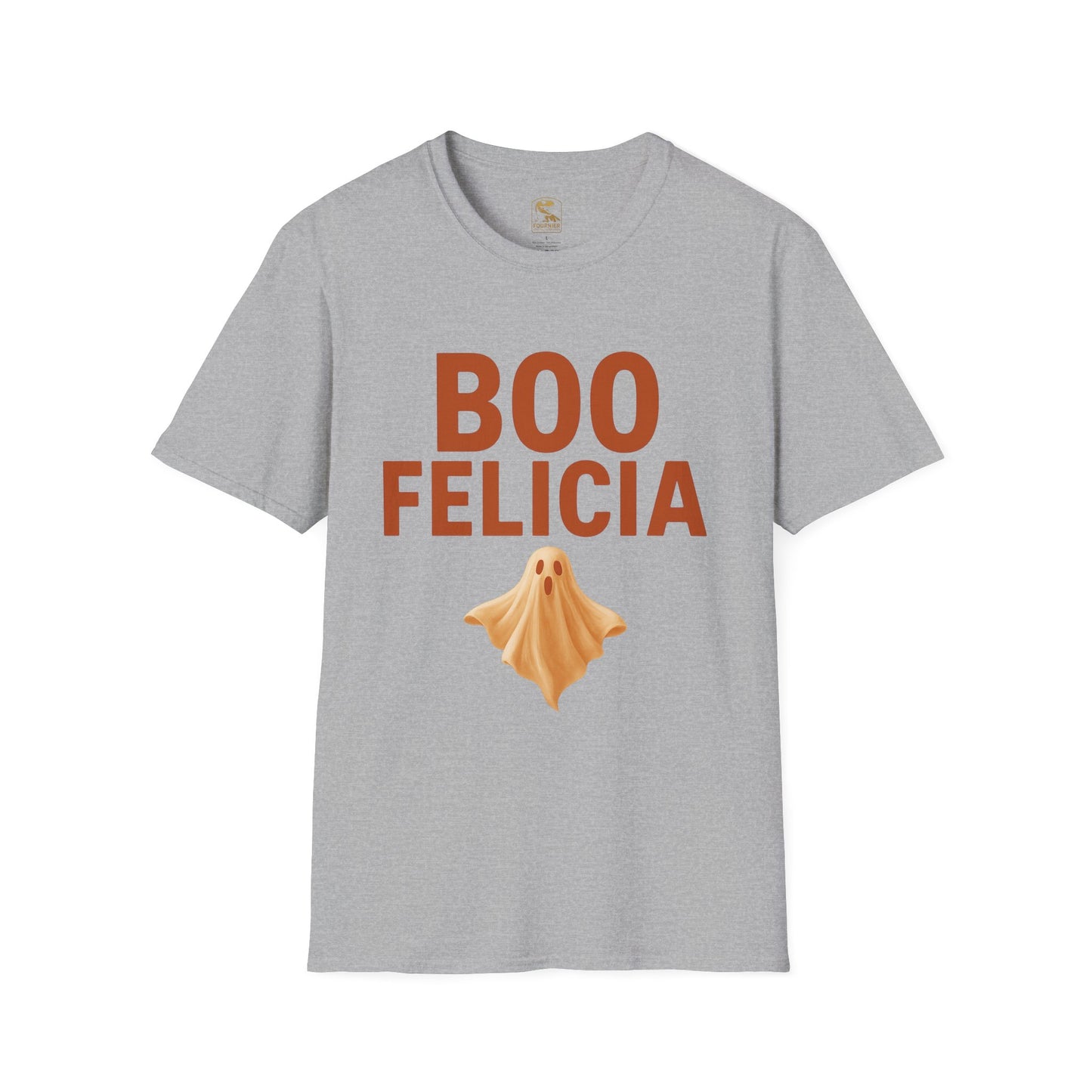 Boo Felicia Ghost Tee, Unisex Halloween T-Shirt, Funny Spirit Shirt, Casual Fall Apparel, Halloween Party Outfit, Cute Ghost Design