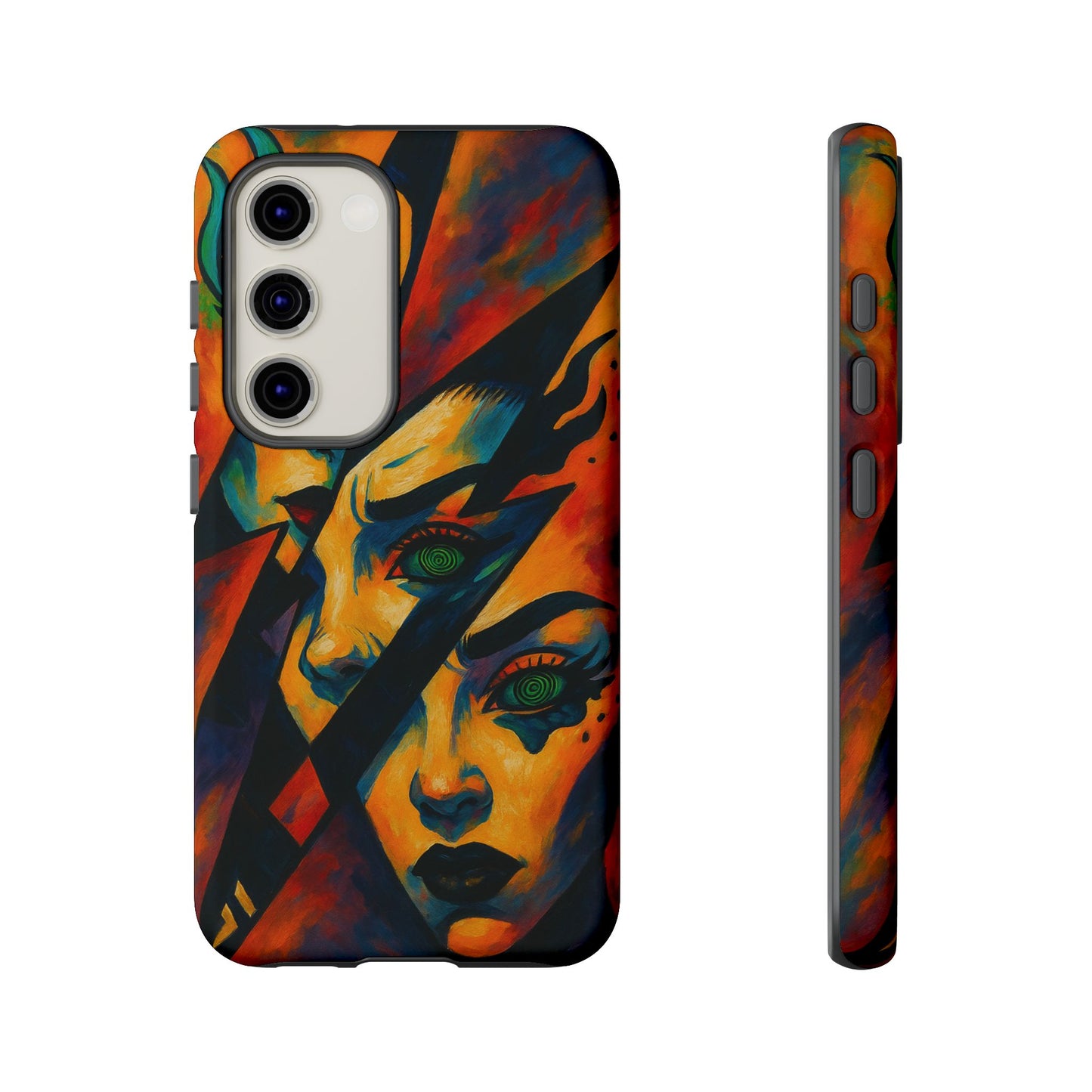 Vibrant Phone Case with Edgy Art, Tough Cases for Trendsetters, Unique Gift for Art Lovers, Colorful Phone Accessory, Protection and Style