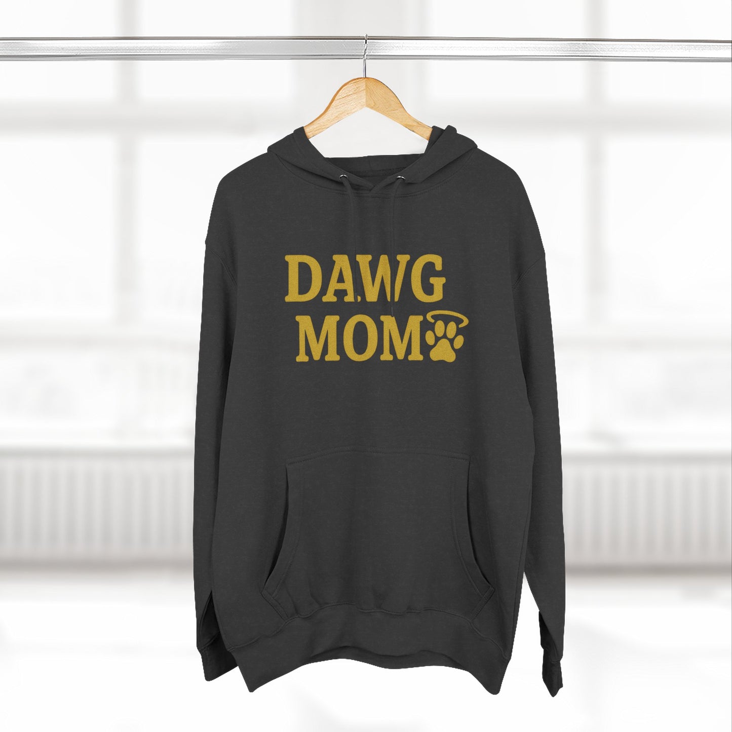 Dawg Mom Fleece Hoodie - Cozy Dog Lover Sweatshirt, Gift for Pet Moms, Animal Lover Apparel, Dog-Themed Clothing, Gifts for Dog Owners