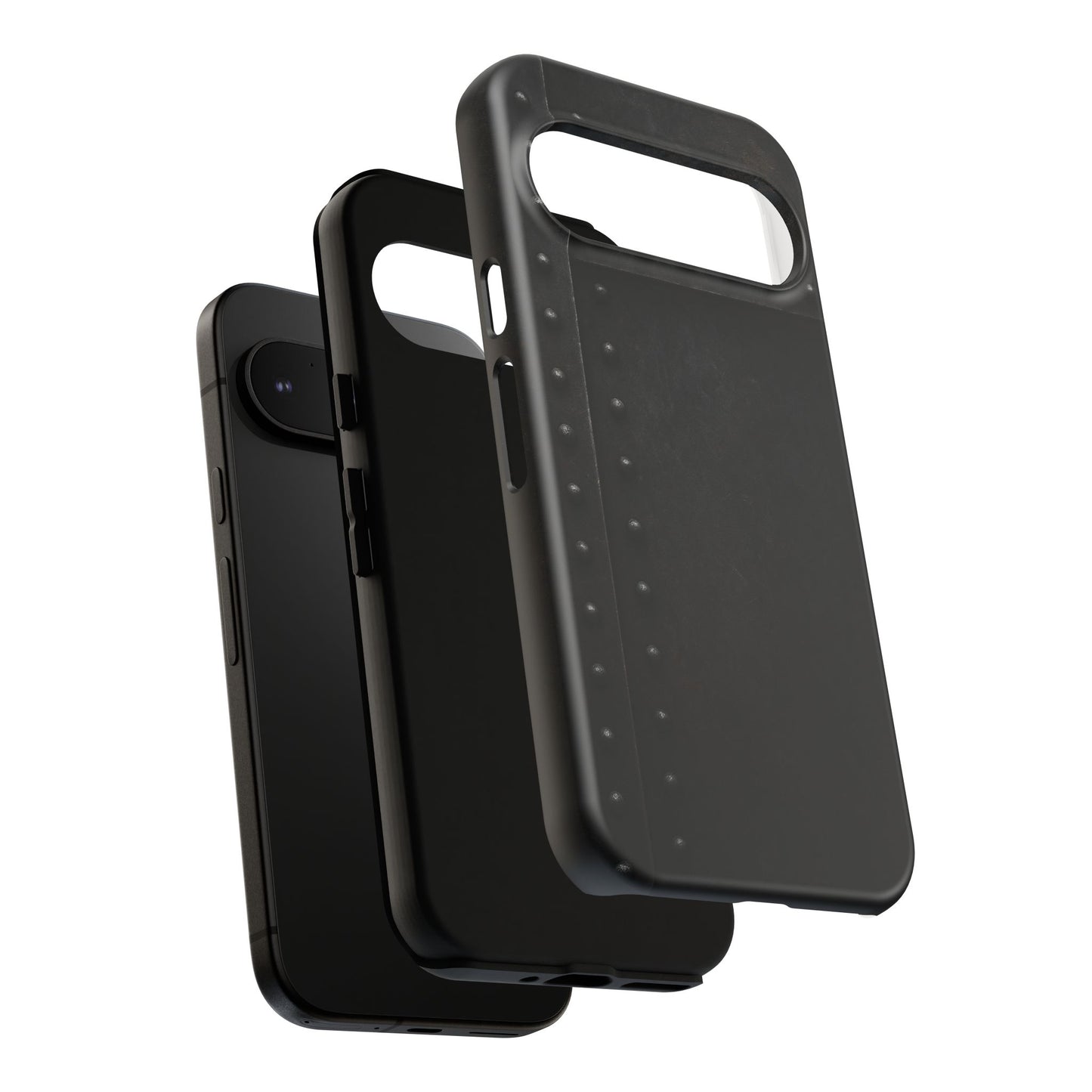 Steel & Smoke – Riveted Shadows Phone Case