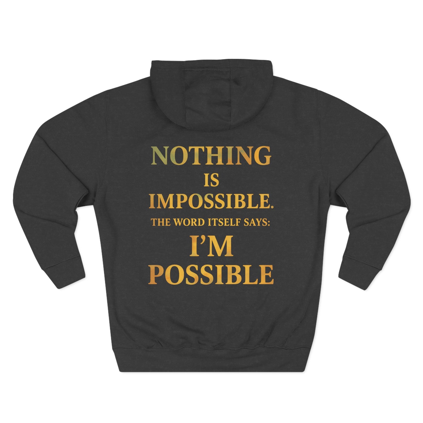 Inspirational Fleece Hoodie, Motivational Gift for Wellness, Stay Sober Apparel, Positive Affirmation Hoodie, Recovery Support Clothing