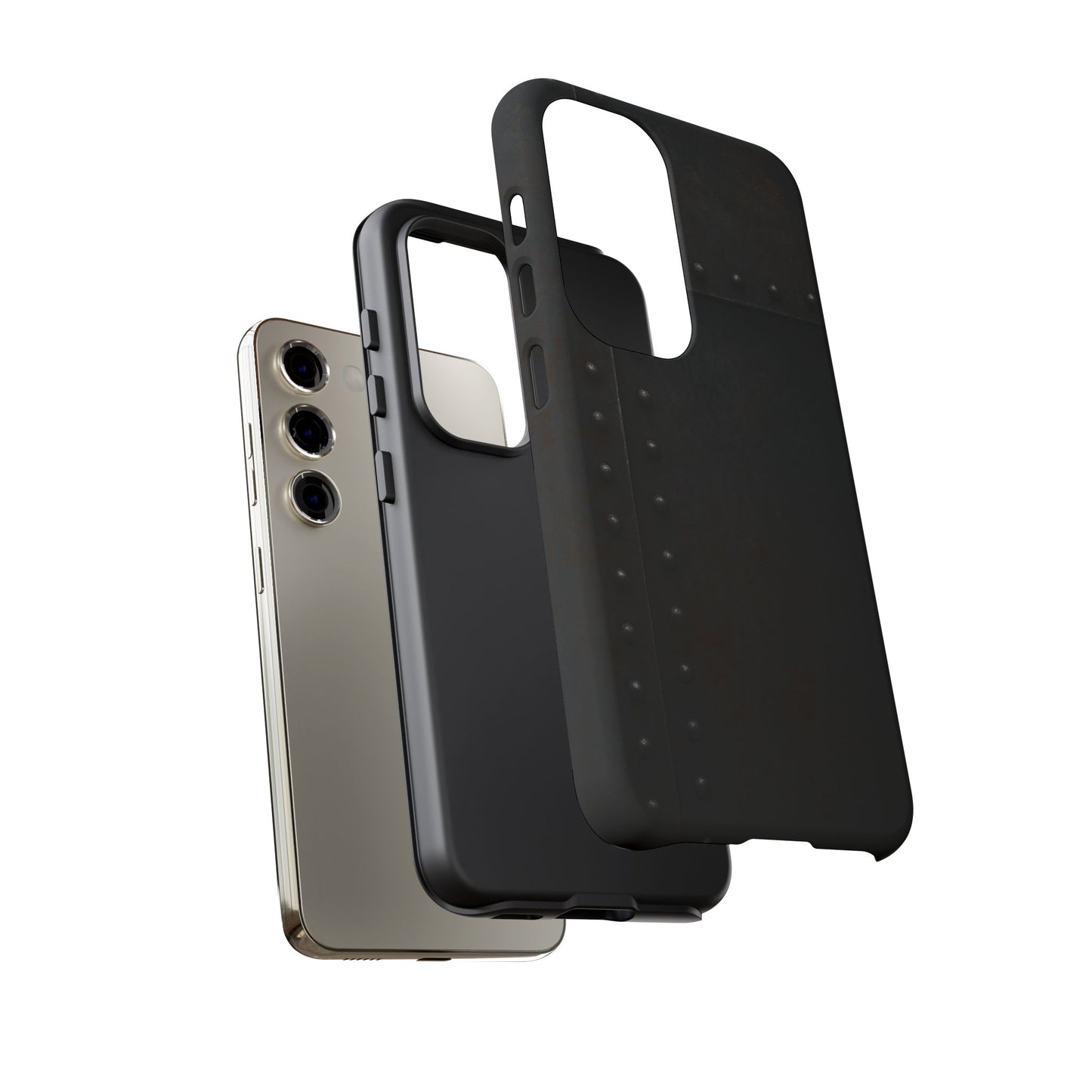 Steel & Smoke – Riveted Shadows Phone Case